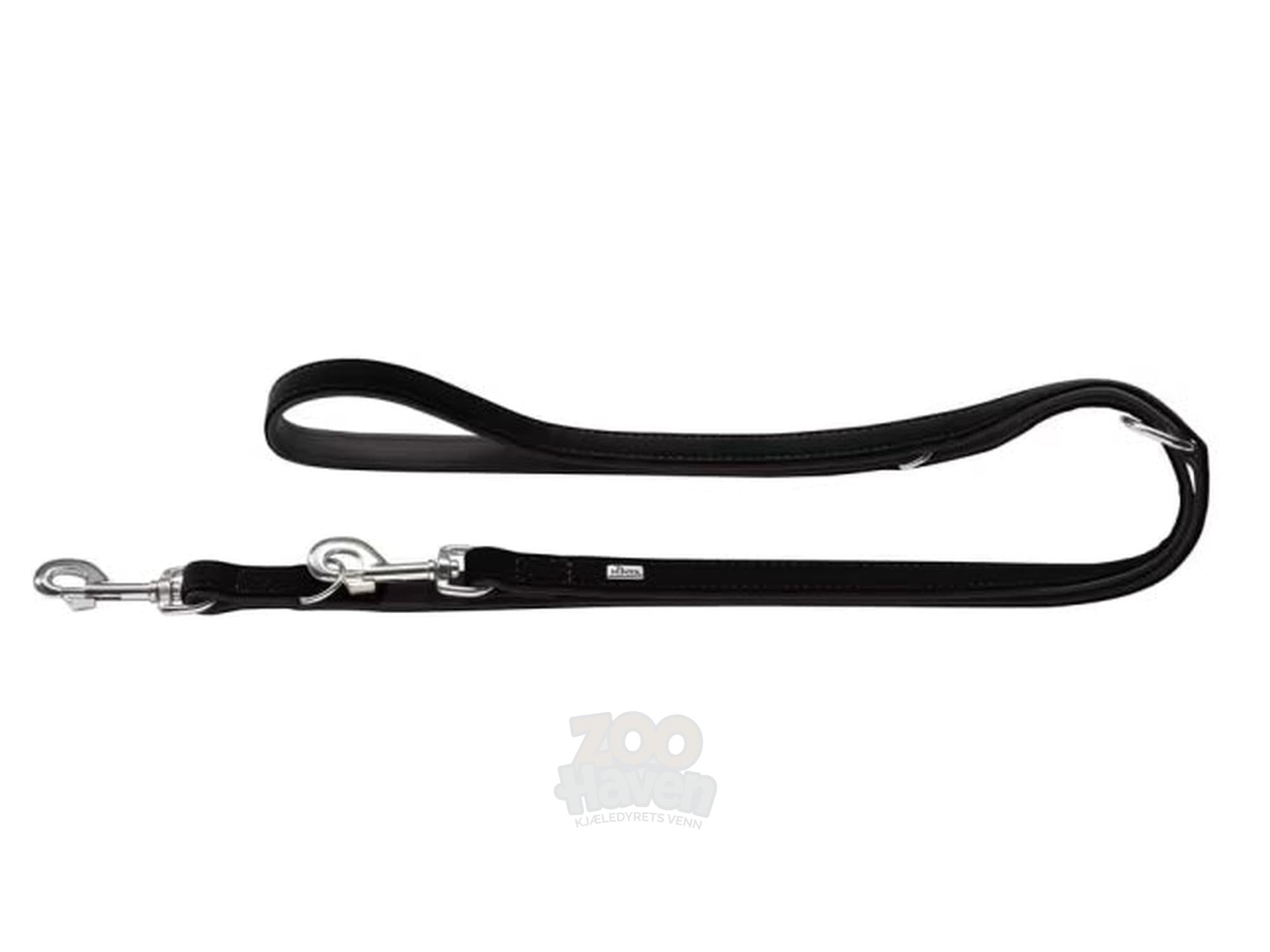 Hunter T-Leash Softie Bånd 15/200 Kunstskinn Sort