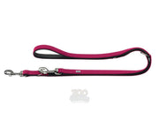Hunter T-Leash Softie Bånd 20/200 Kunstskinn Raspberry/Sort