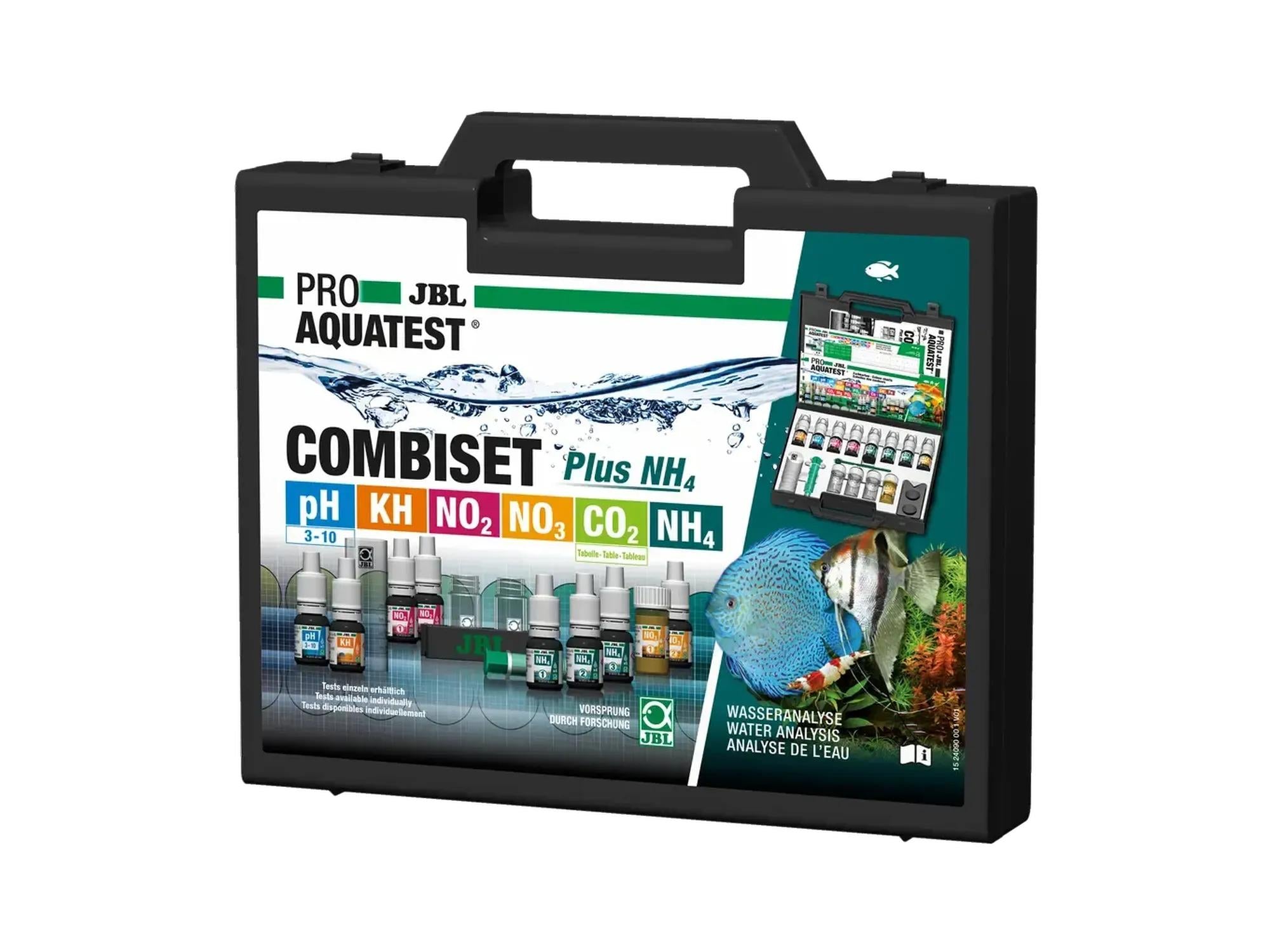 JBL ProAquaTest Combi Set Plus NH4 Vanntestsett for Ferskvannsakvarium med Ammoniumtest