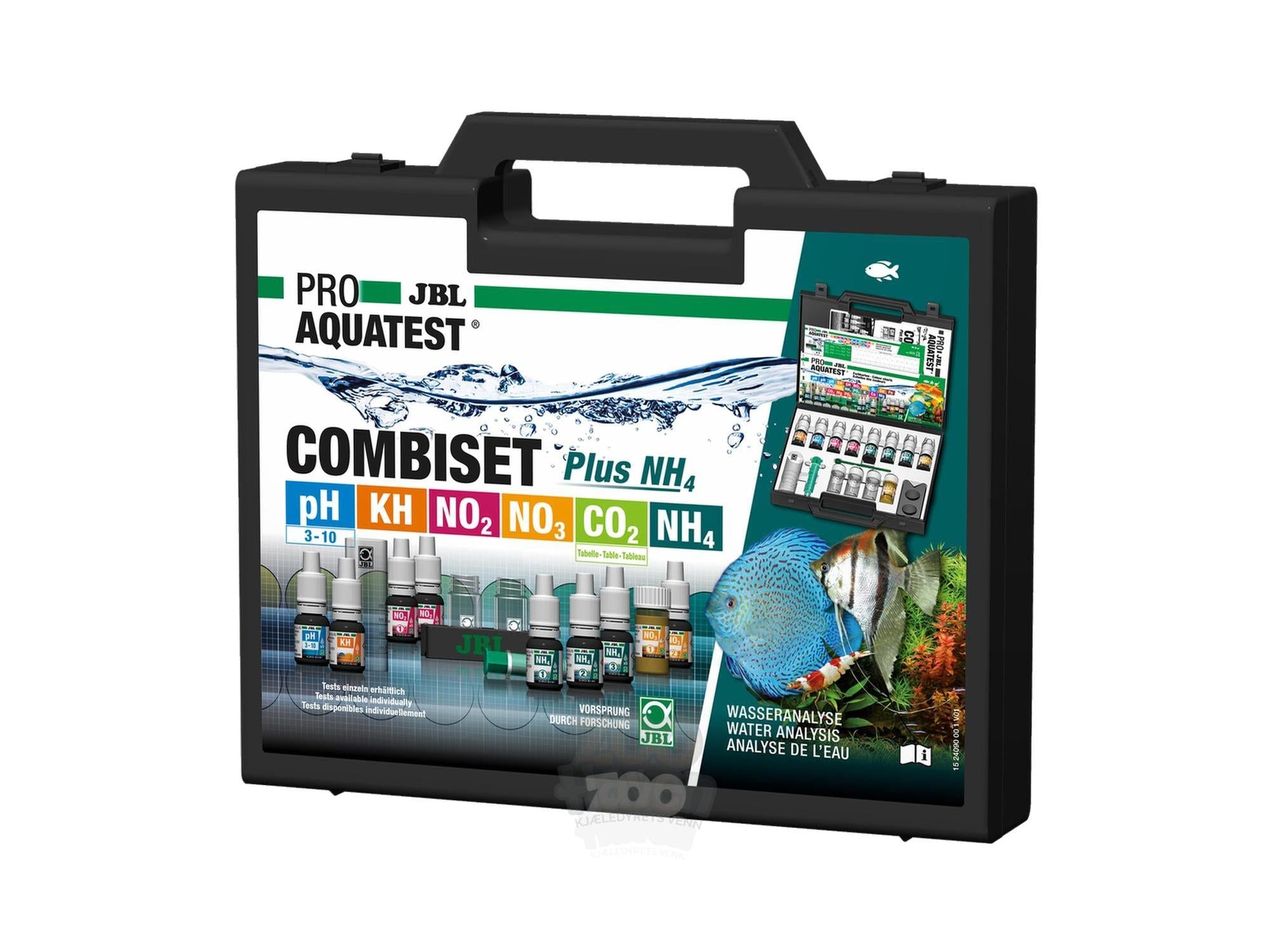 JBL ProAquaTest Combi Set Plus NH4 Vanntestsett for Ferskvannsakvarium med Ammoniumtest