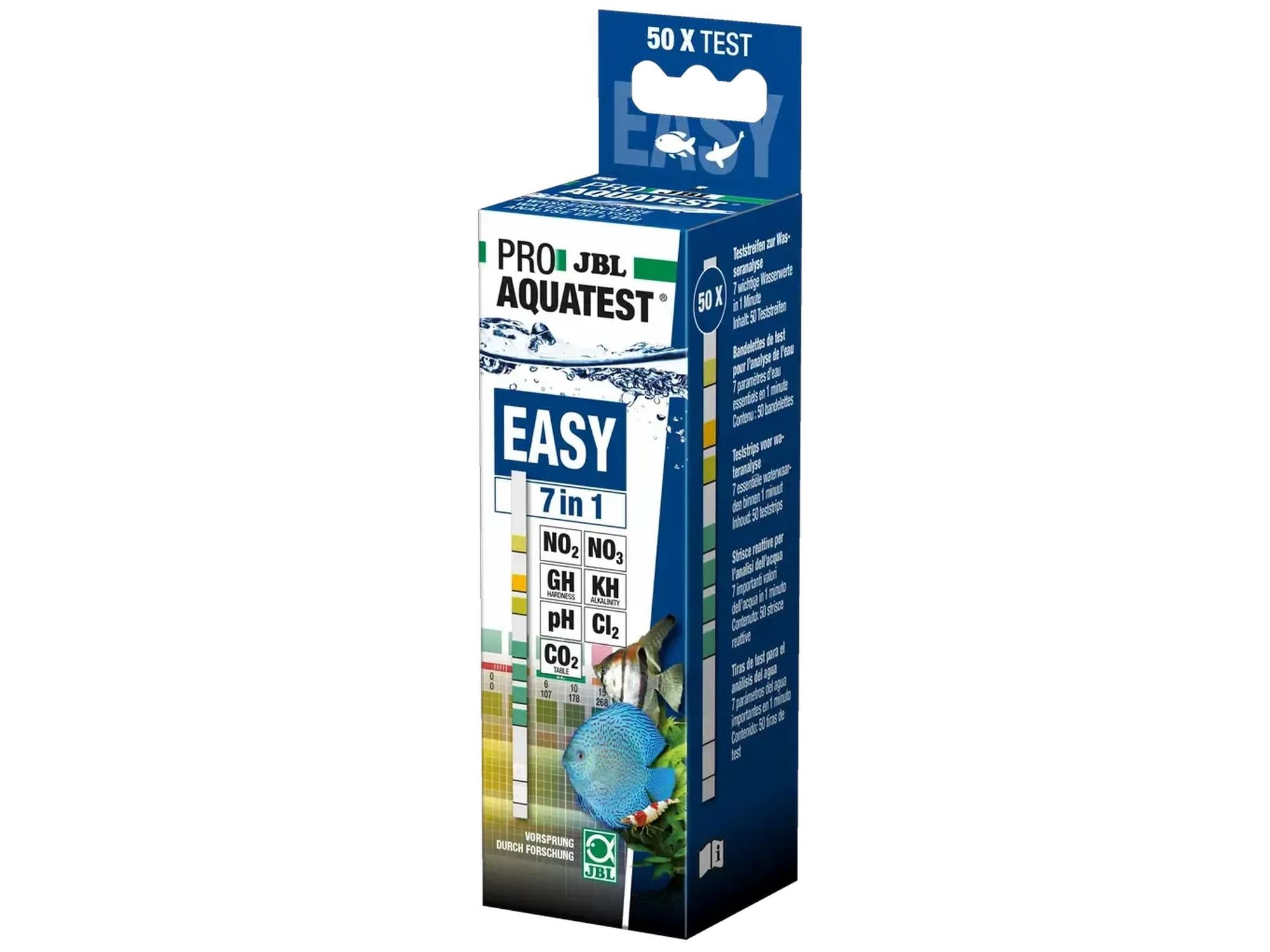 JBL ProAquaTest Easy 7in1 Vanntest Teststriper for Akvarium og Dam 50 stk