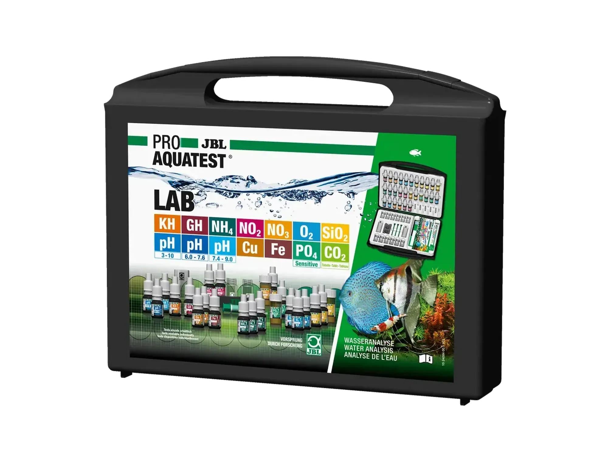 JBL ProAquaTest LAB Komplett Vanntestkasse med 13 Tester for Ferskvannsakvarium