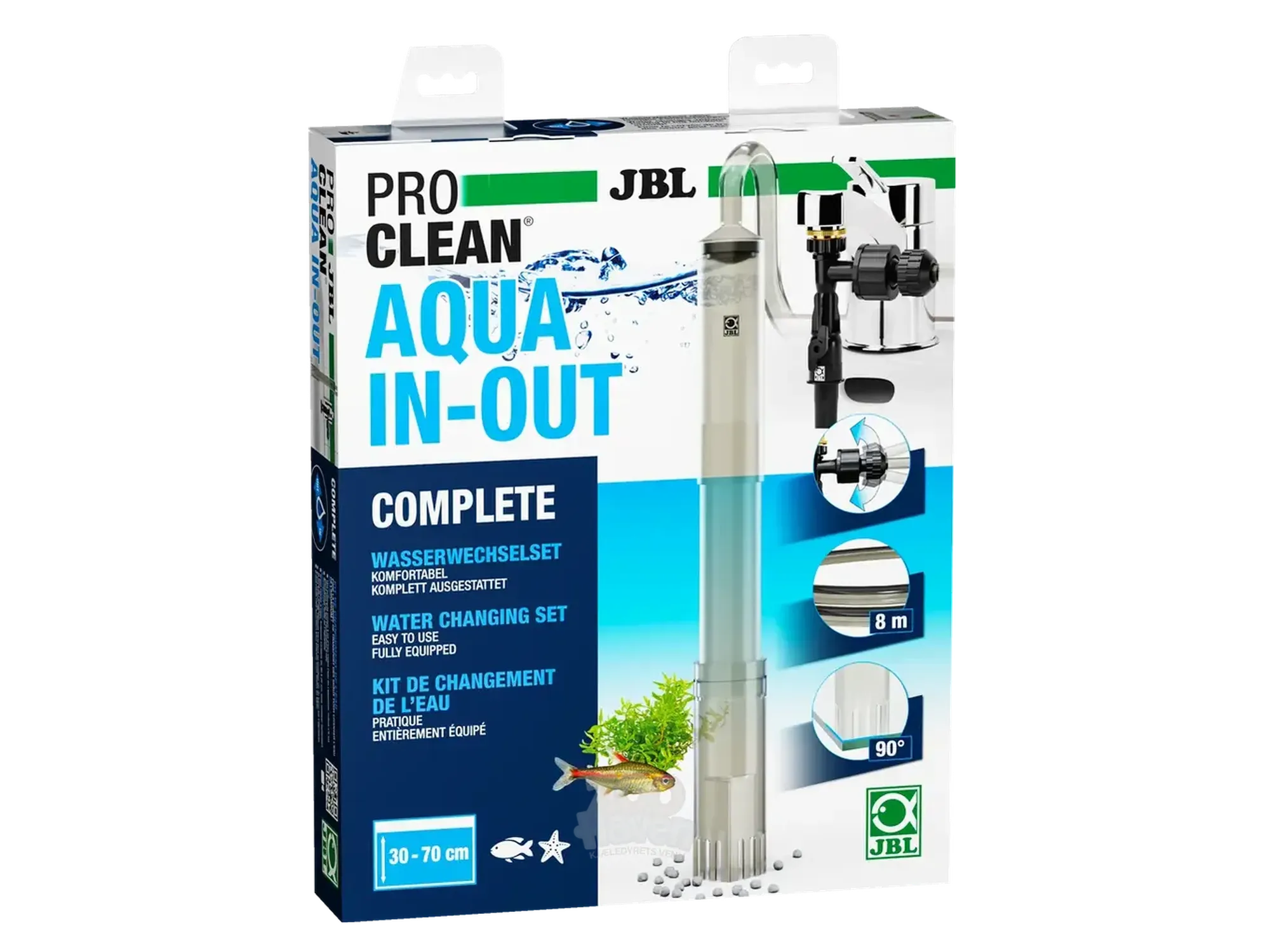 JBL ProClean Aqua In-Out Complete Vannbyttersett med Gruskjerber for Akvarium 45-70 cm