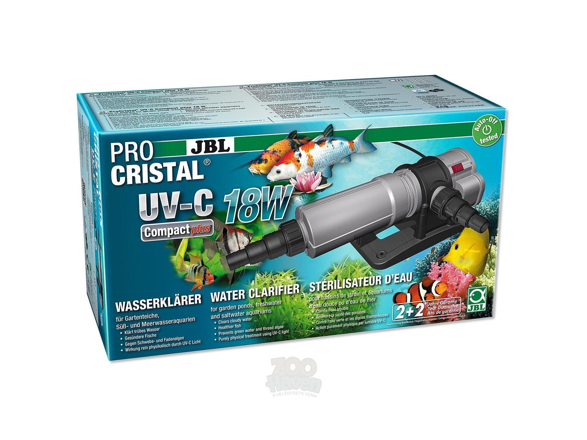 JBL ProCristal Compact Plus UV-C 18W Vannklärer for Akvarium
