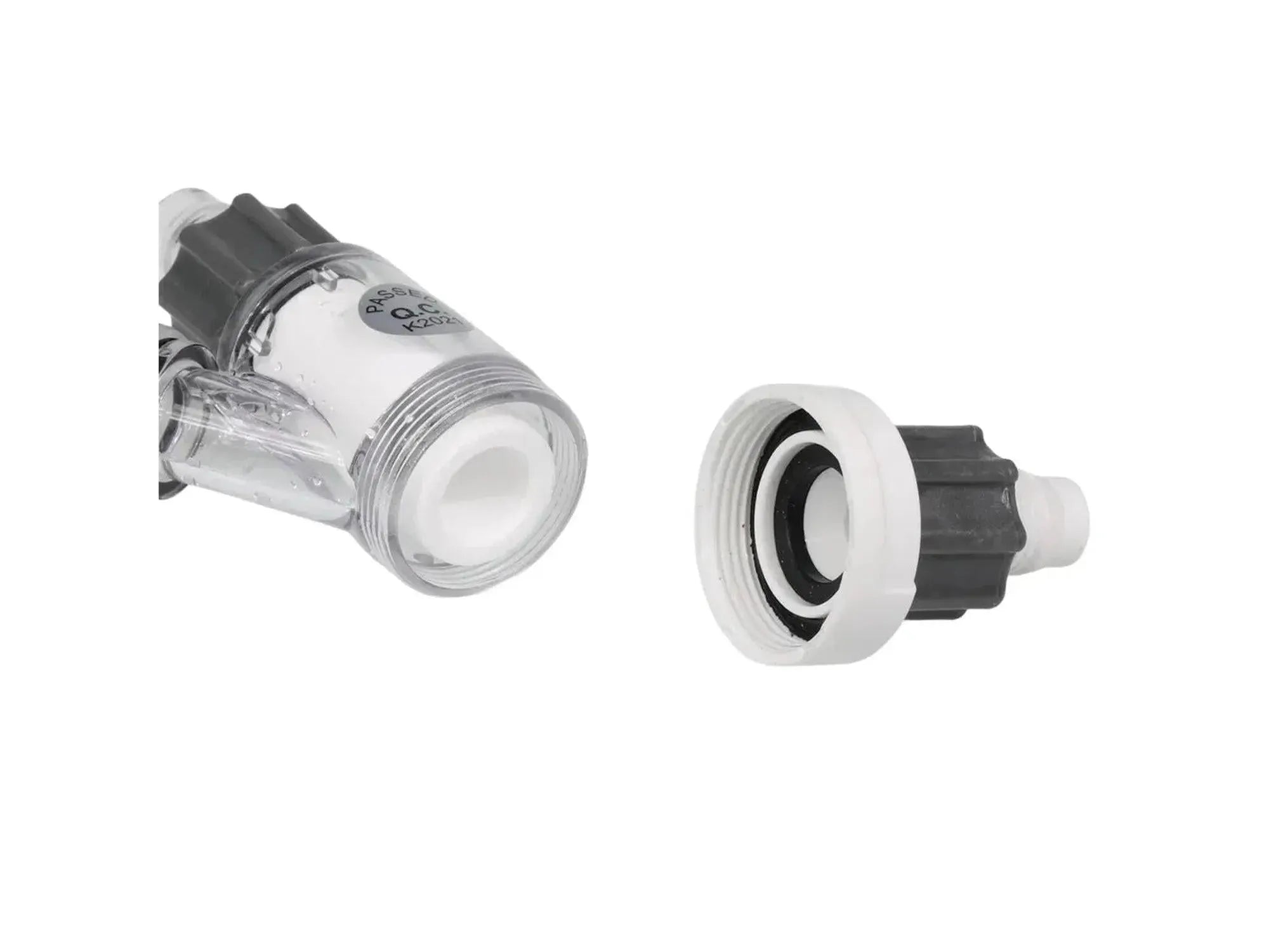 JBL ProFlora Direct 16/22 CO2-diffusor i gjennomsiktig plast med grå detaljer og keramisk membran for akvarier.