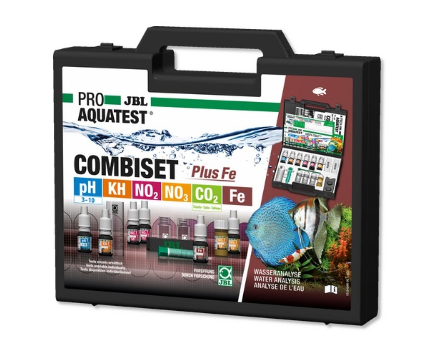 JBL ProAquaTest Combi Set Plus Fe Vanntestsett for Akvarium med Jerntilskudd