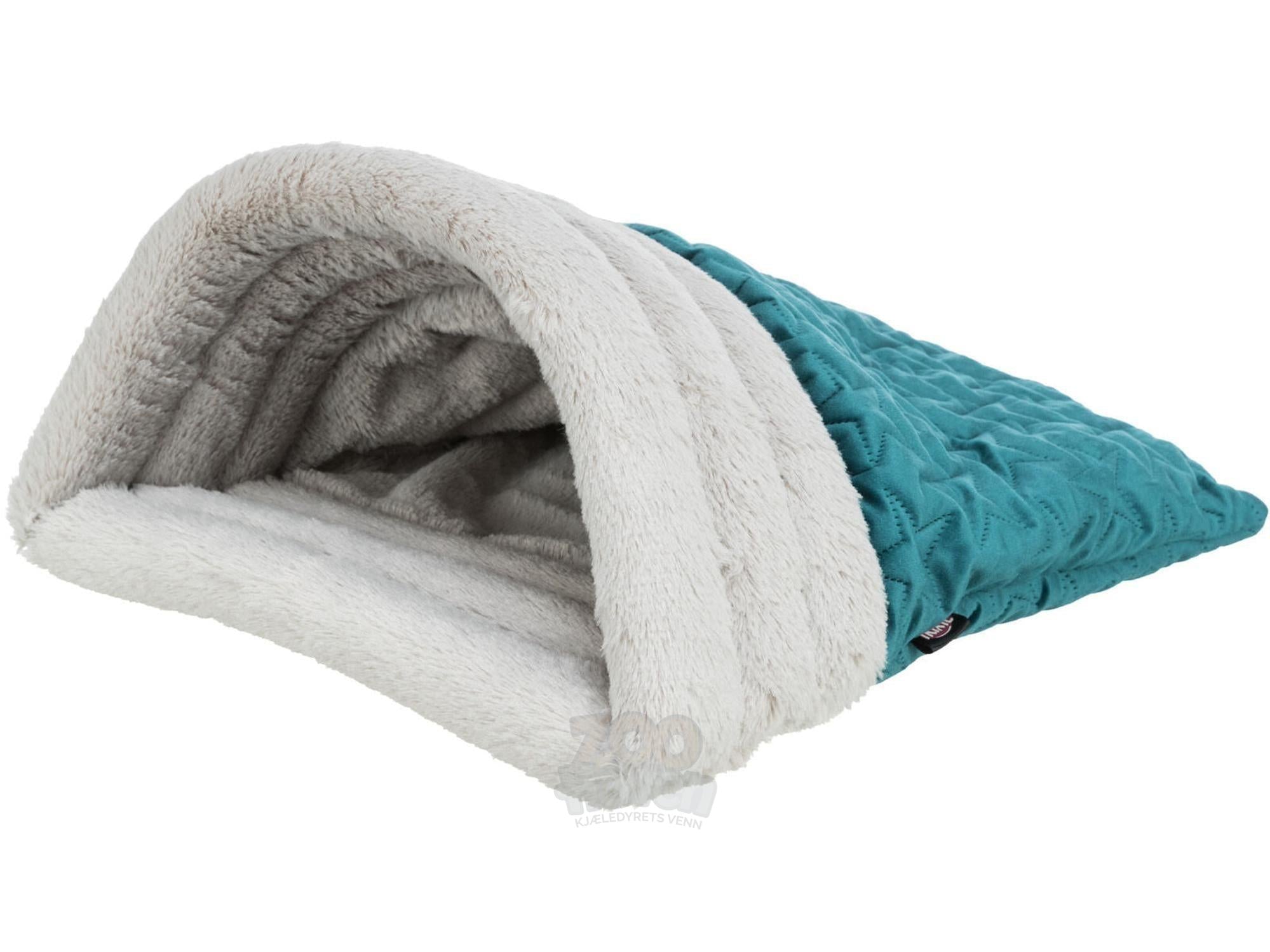 Julesovepose 92726 Estelle 34x45x20cm Grønn/Grå Semsket/Plysj