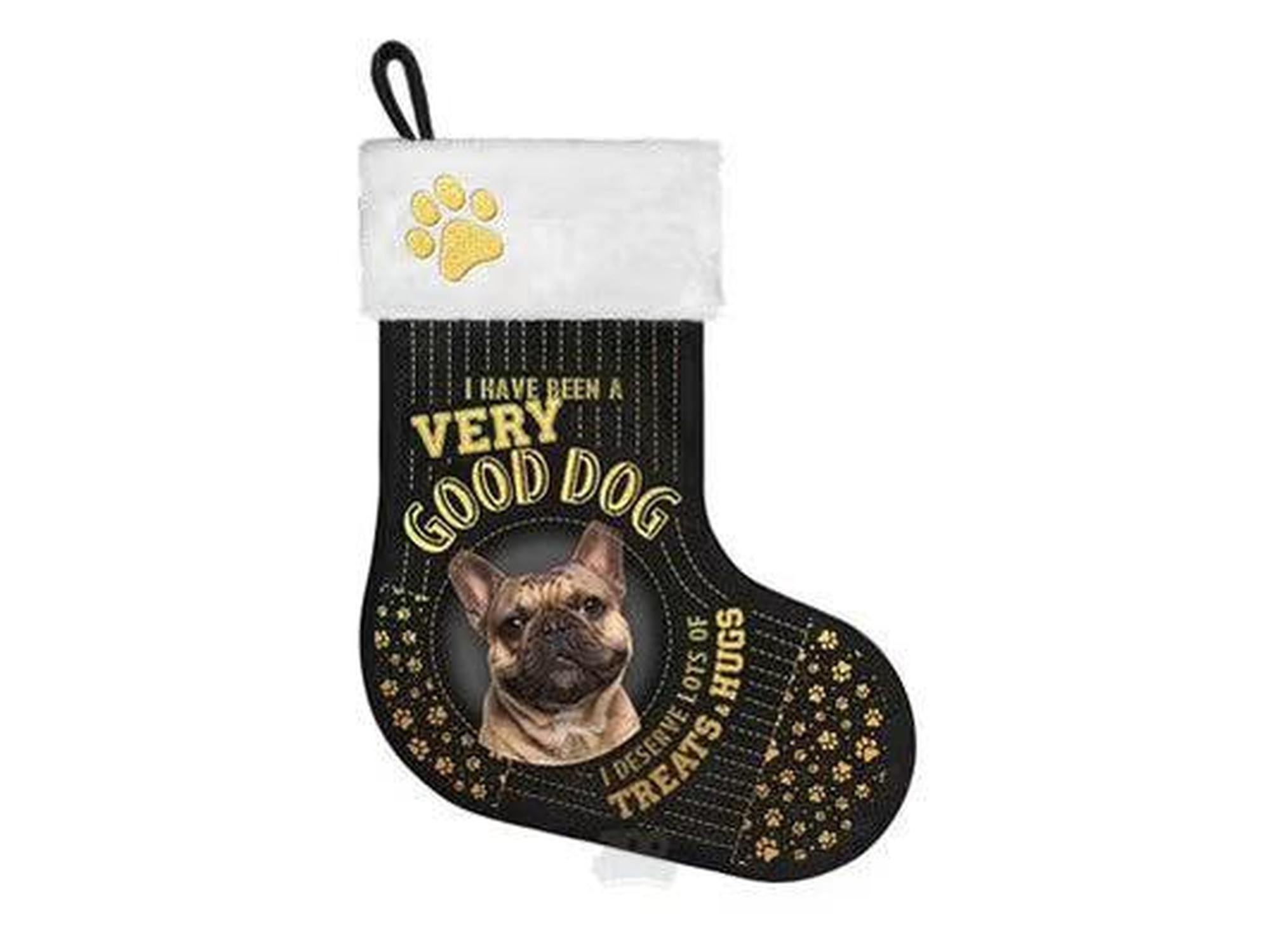 Julestrømpe til hund Good Dog i sort