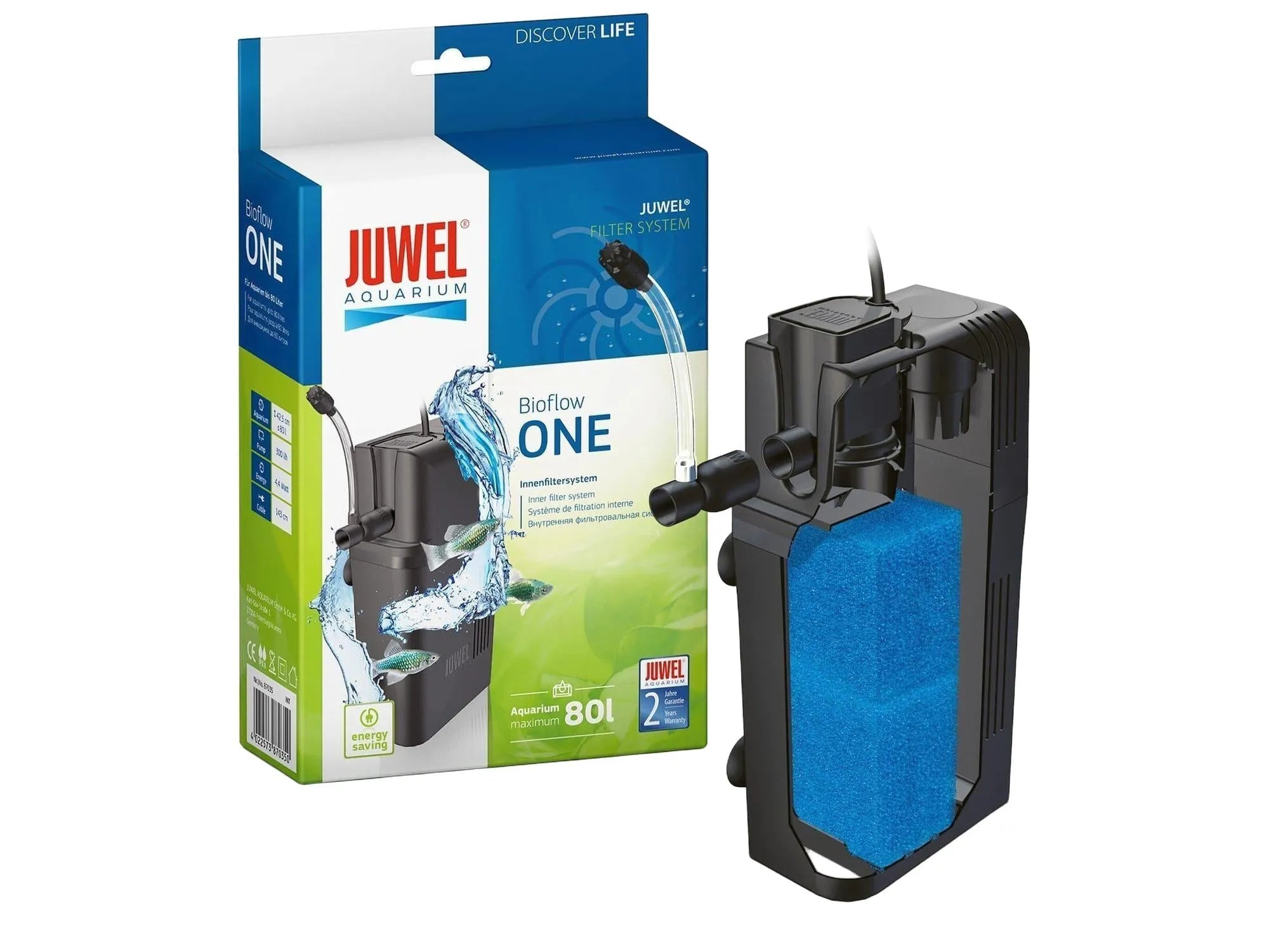 Juwel Bioflow ONE Internfilter for Akvarium opptil 80 Liter (Høyde opptil 40 cm)
