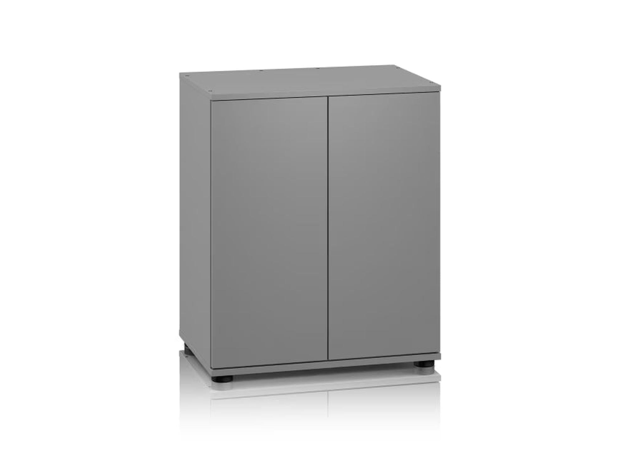 Grått Juwel Lido akvariebord med to dører, solid konstruksjon og minimalistisk design.
