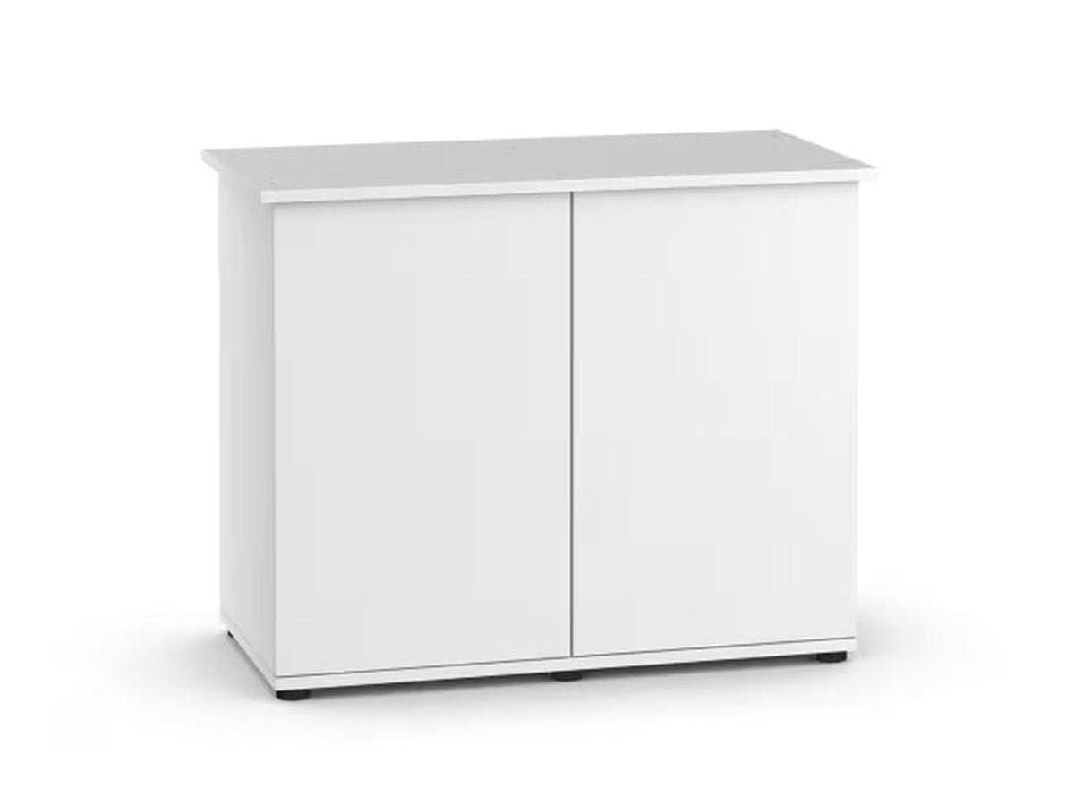 Juwel Rio SBX akvarieskap i hvit, med to dører og minimalistisk design, for 125L-450L akvarier.