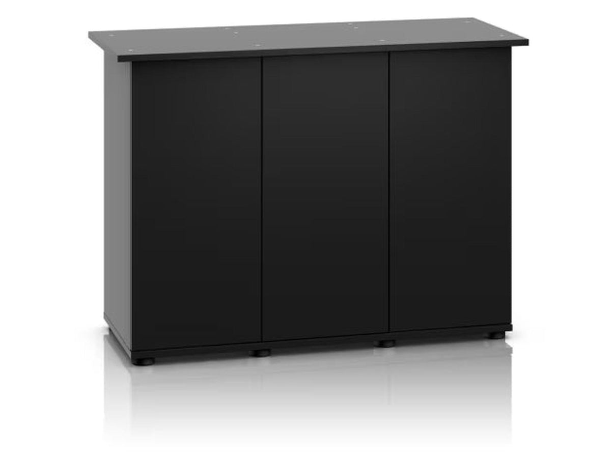 Svart Juwel Rio SBX akvarieskap med tre skapdører, designet for 125L-450L akvarier.