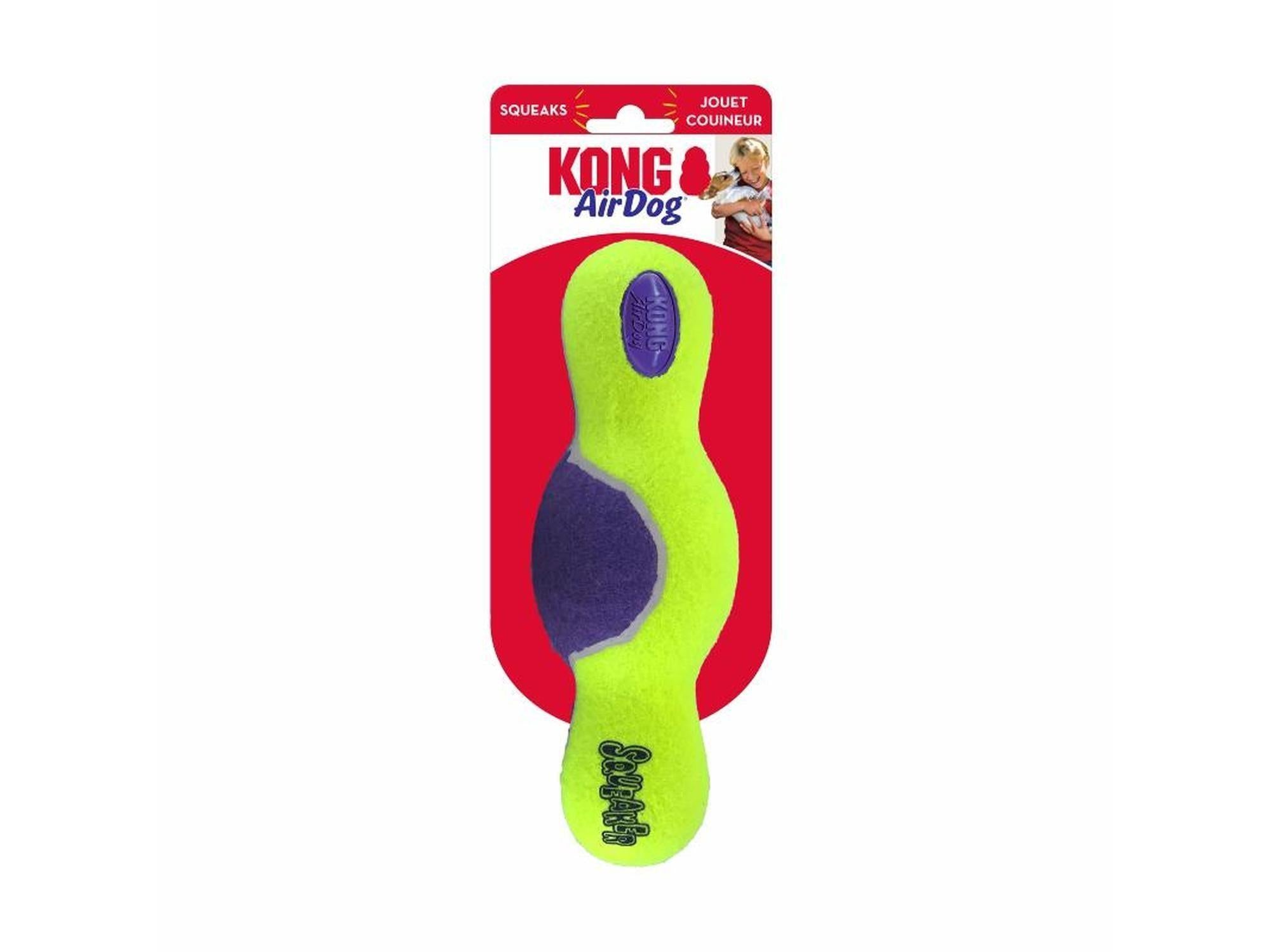 KONG AirDog Squeaker Roller kasteleke med tennisball og pip