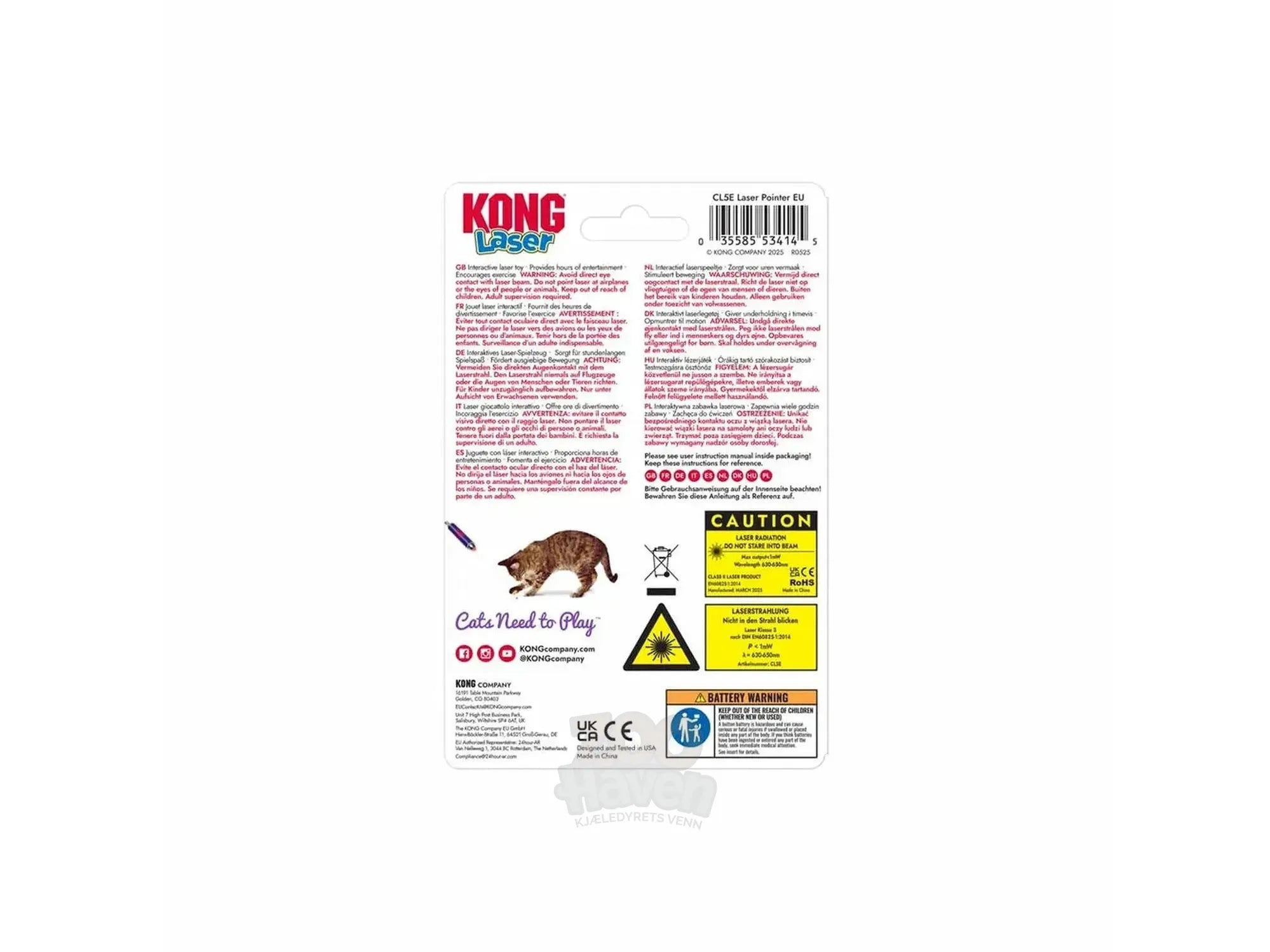 KONG Cat Laser Pointer – Interaktiv laserleke til katt