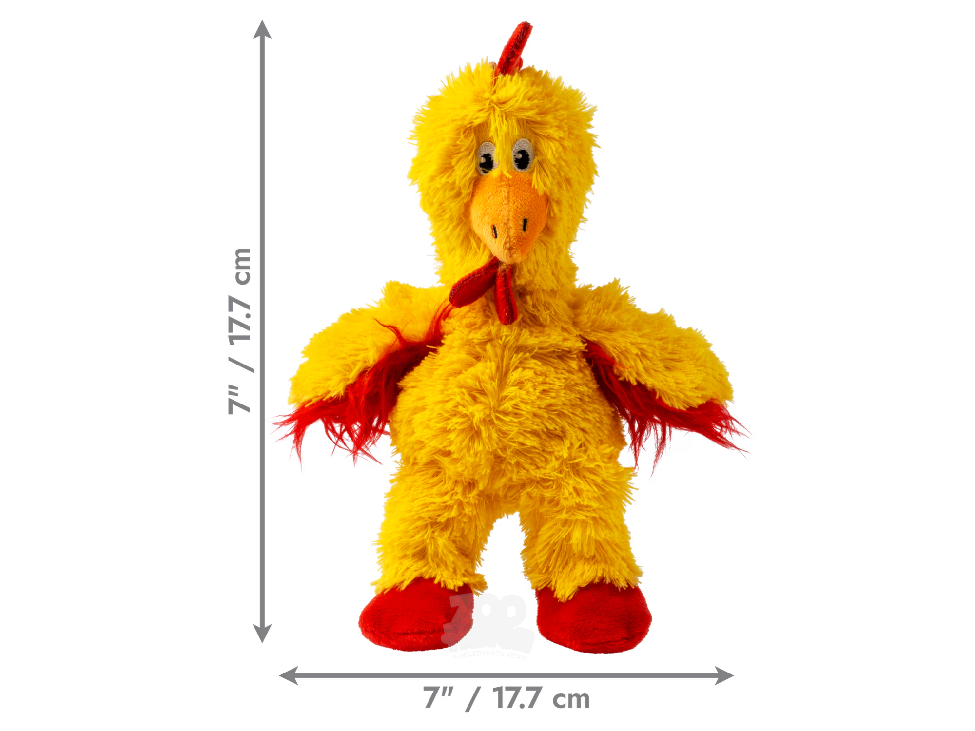 KONG Knots Chicken S – Slitesterk Hundeleke med Tau og Pipelyd