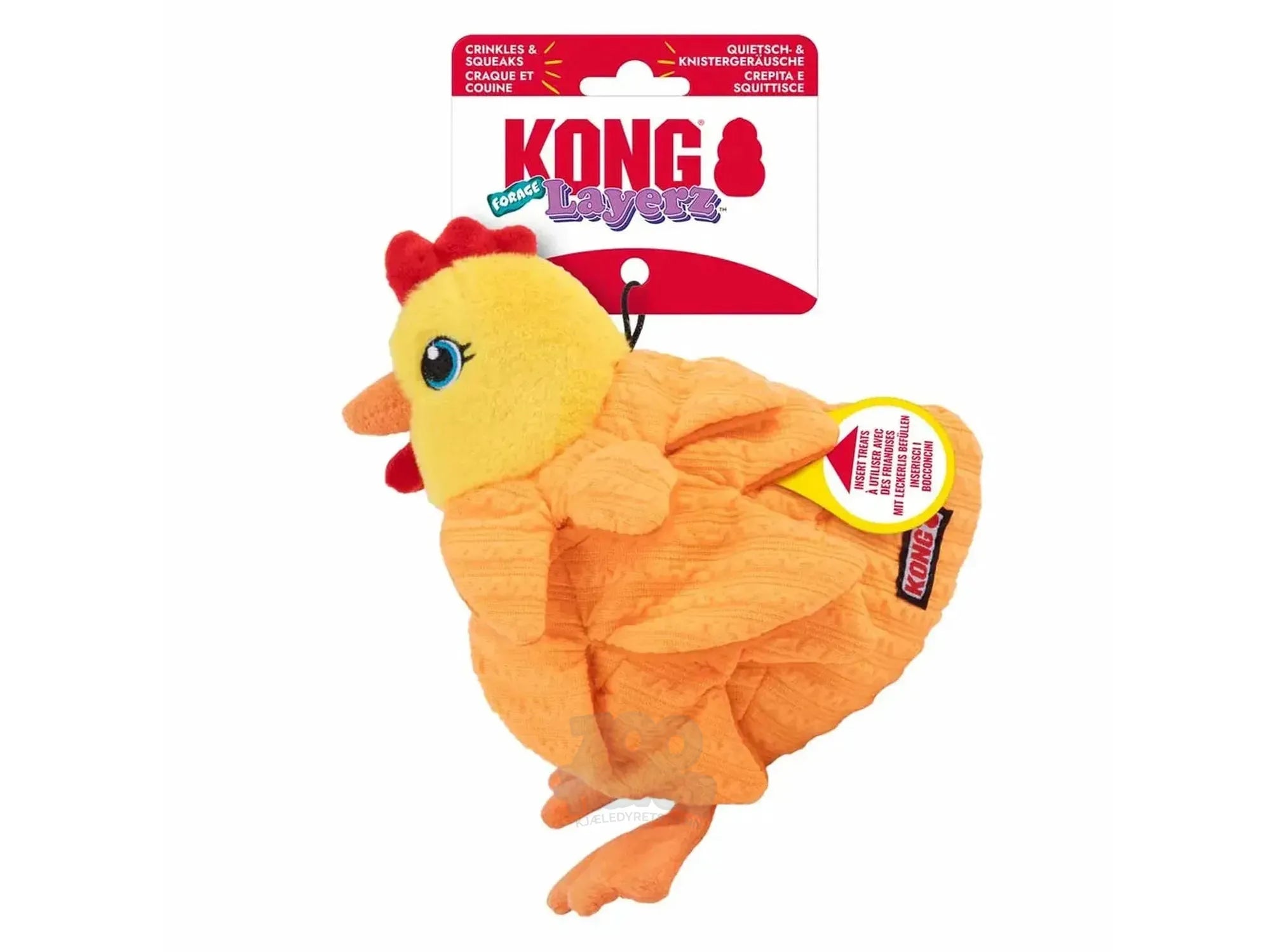 KONG Layerz Forage Hen – Aktiviserende snuseleke med godbitlommer