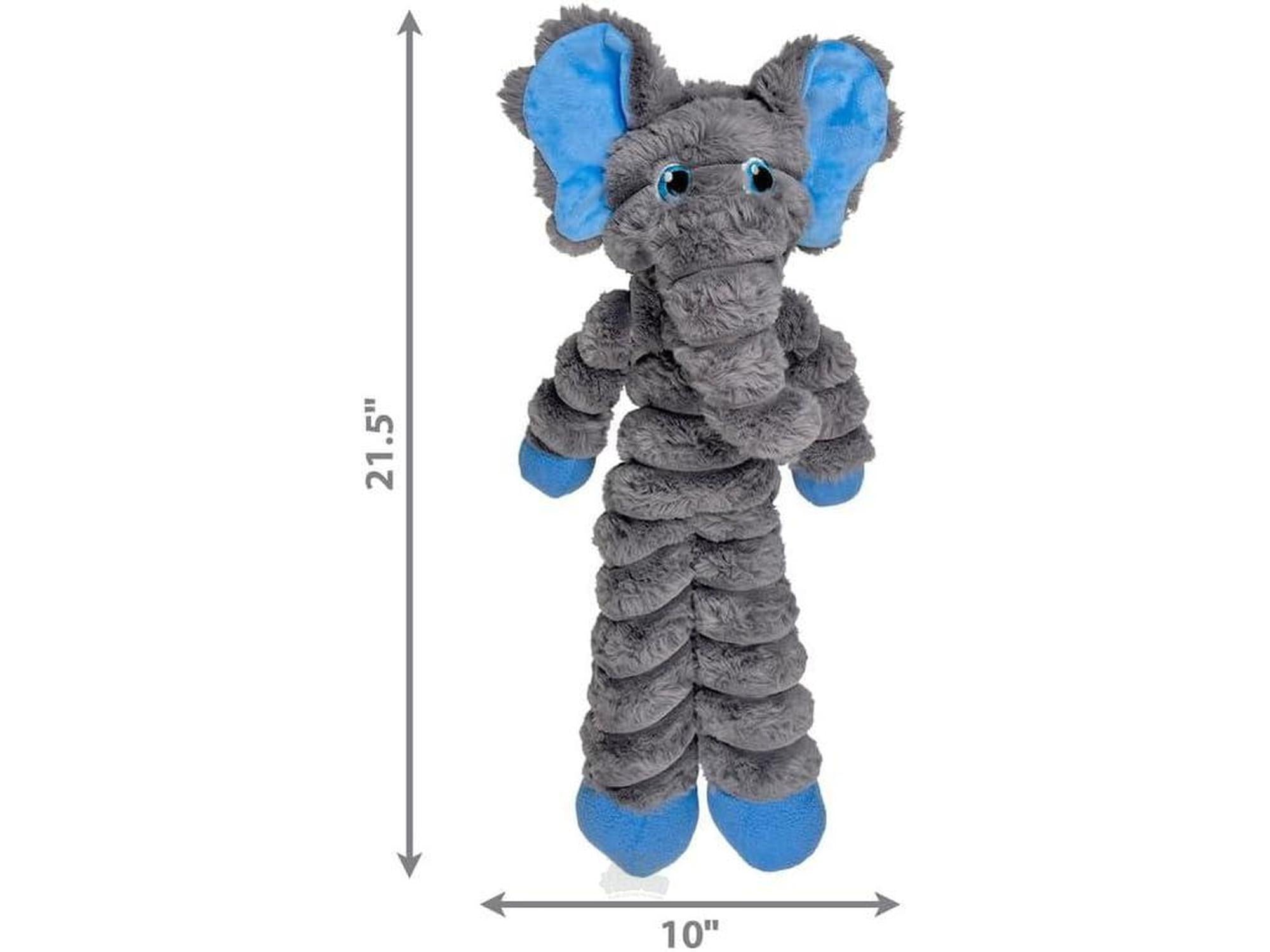 KONG Shakers Crumples Elephant XL Hundeleke i Plysj med Lyd