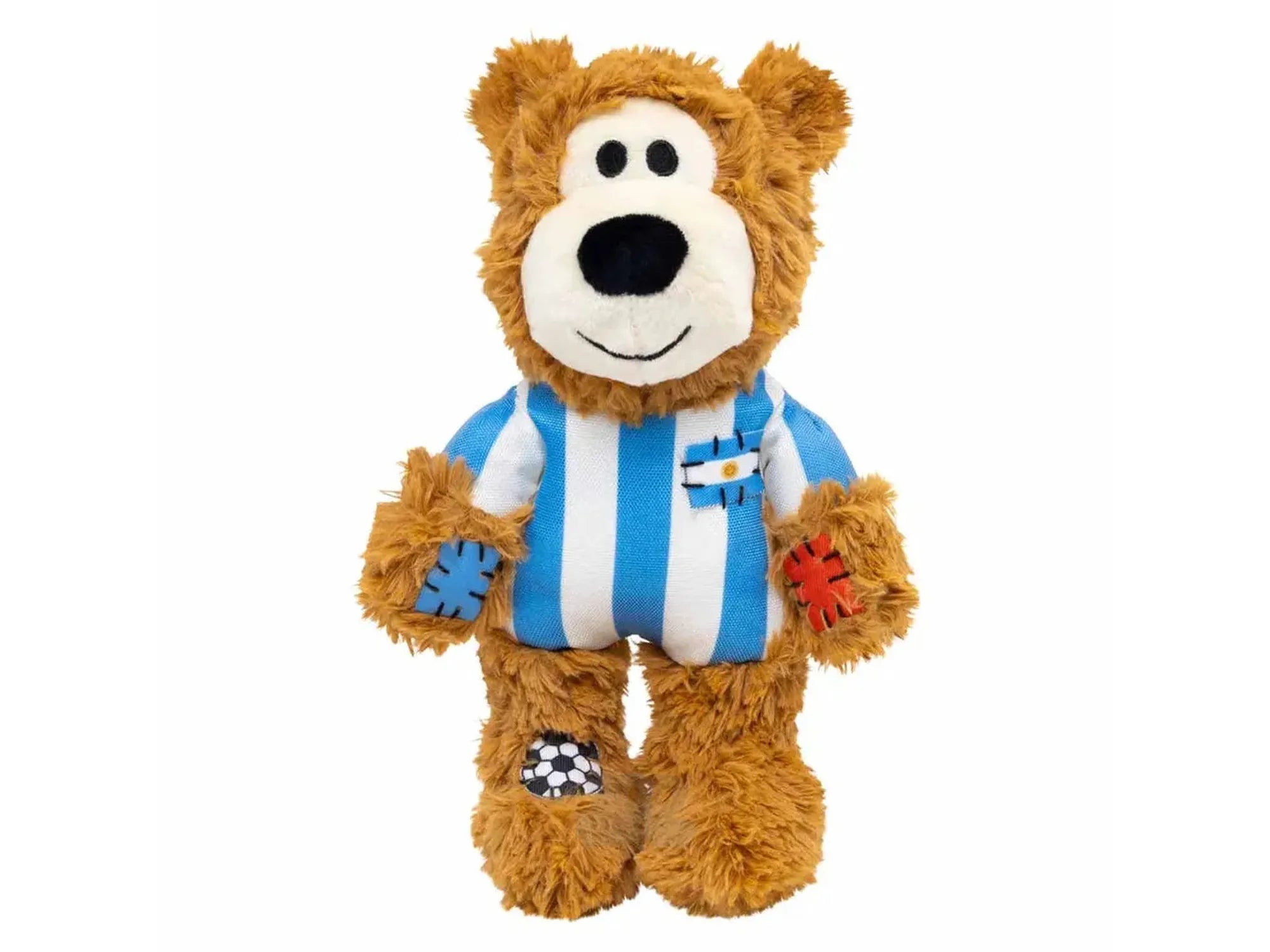 KONG Wild Knots Bear World Cup Argentina Limited Edition – Hundeleke med Tau og Pipelyd