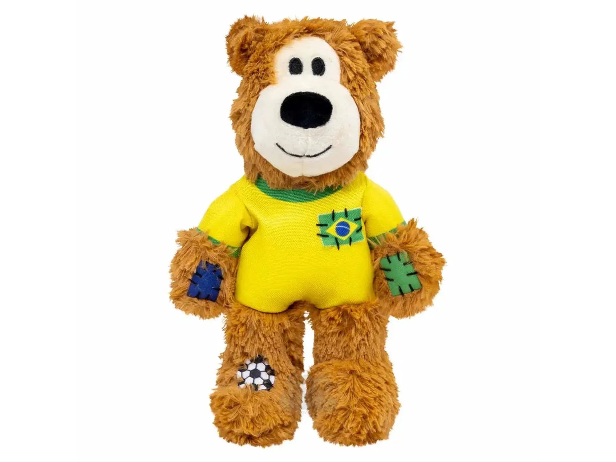 KONG Wild Knots Bear World Cup Brazil Limited Edition – Hundeleke med Tau og Pipelyd
