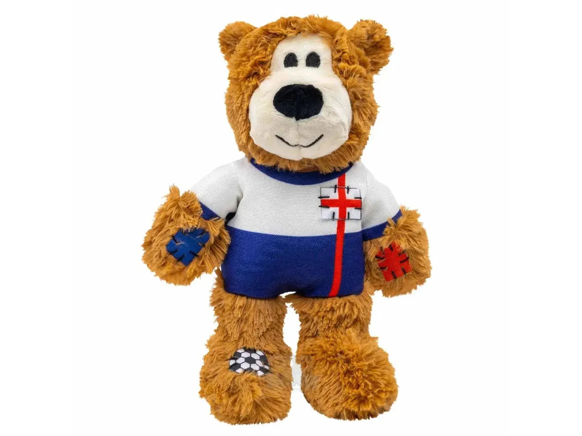 KONG Wild Knots Bear World Cup England Limited Edition – Hundeleke med Tau og Pipelyd
