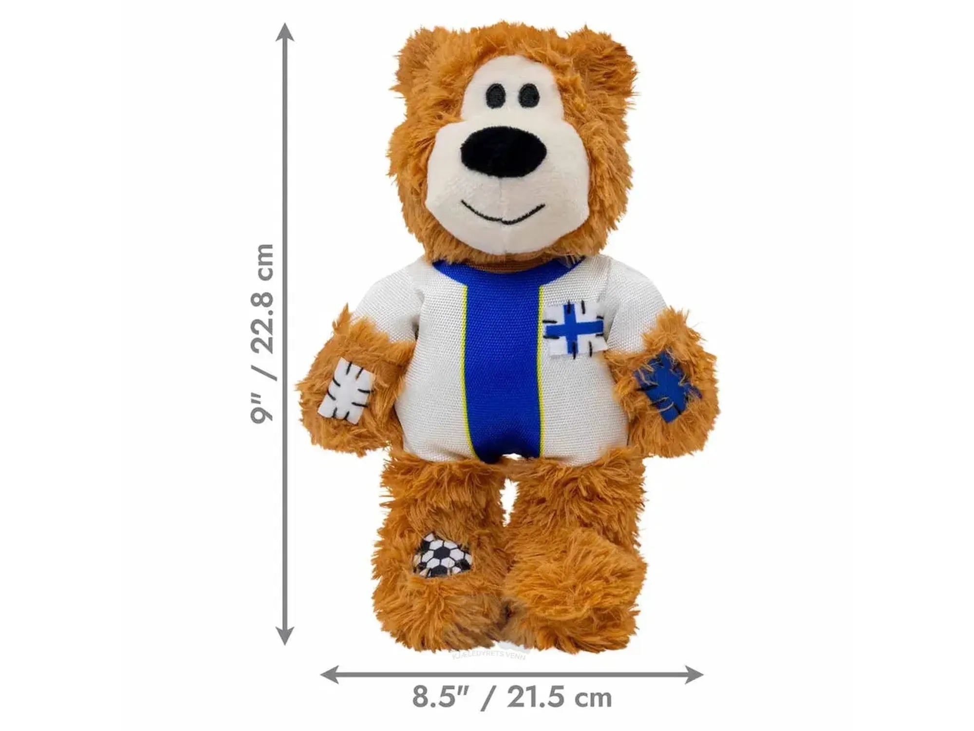 KONG Wild Knots Bear World Cup Finland Limited Edition – Hundeleke med Tau og Pipelyd