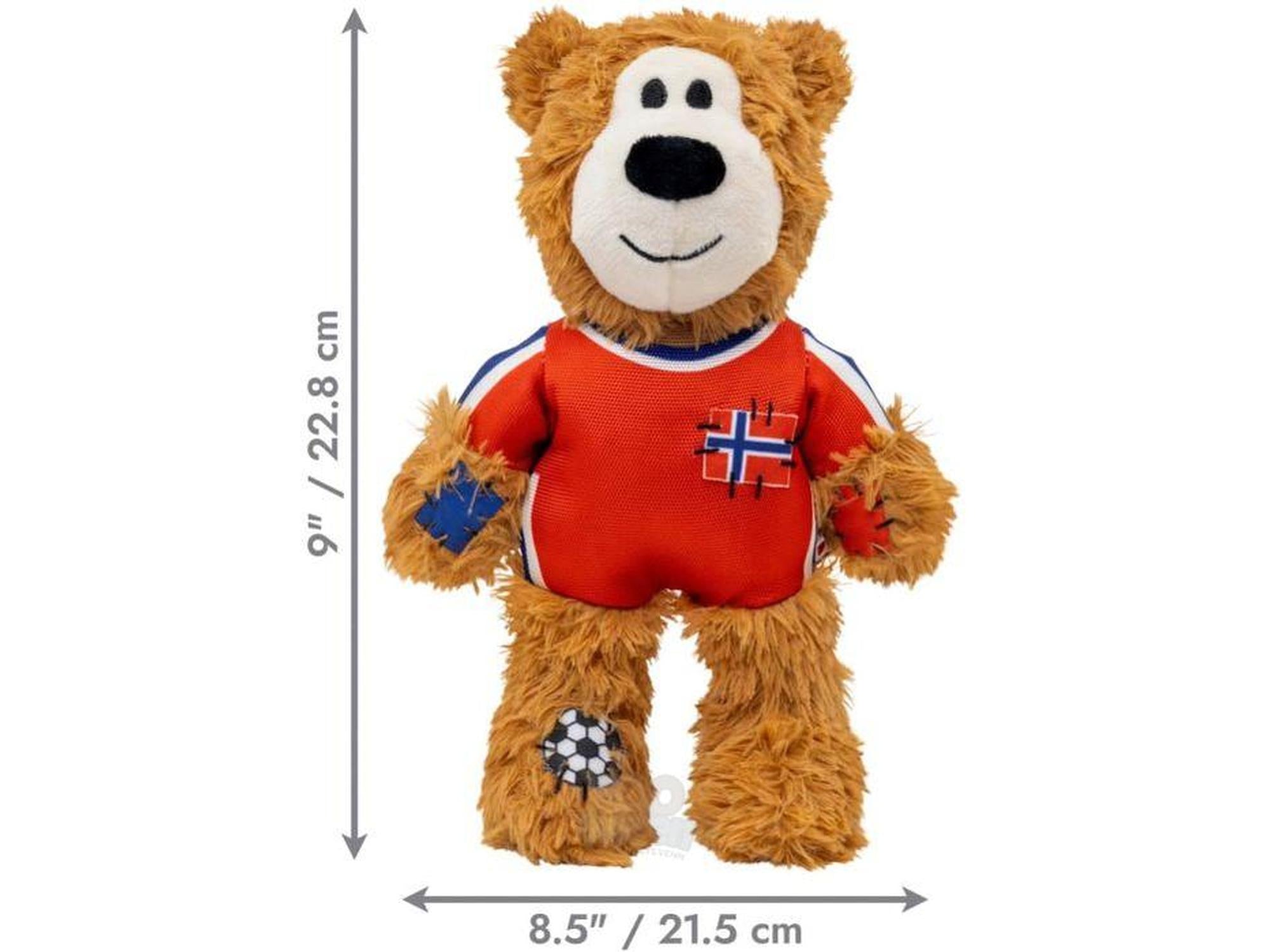 KONG Wild Knots Bear World Cup Norway Limited Edition – Hundeleke med Tau og Pipelyd
