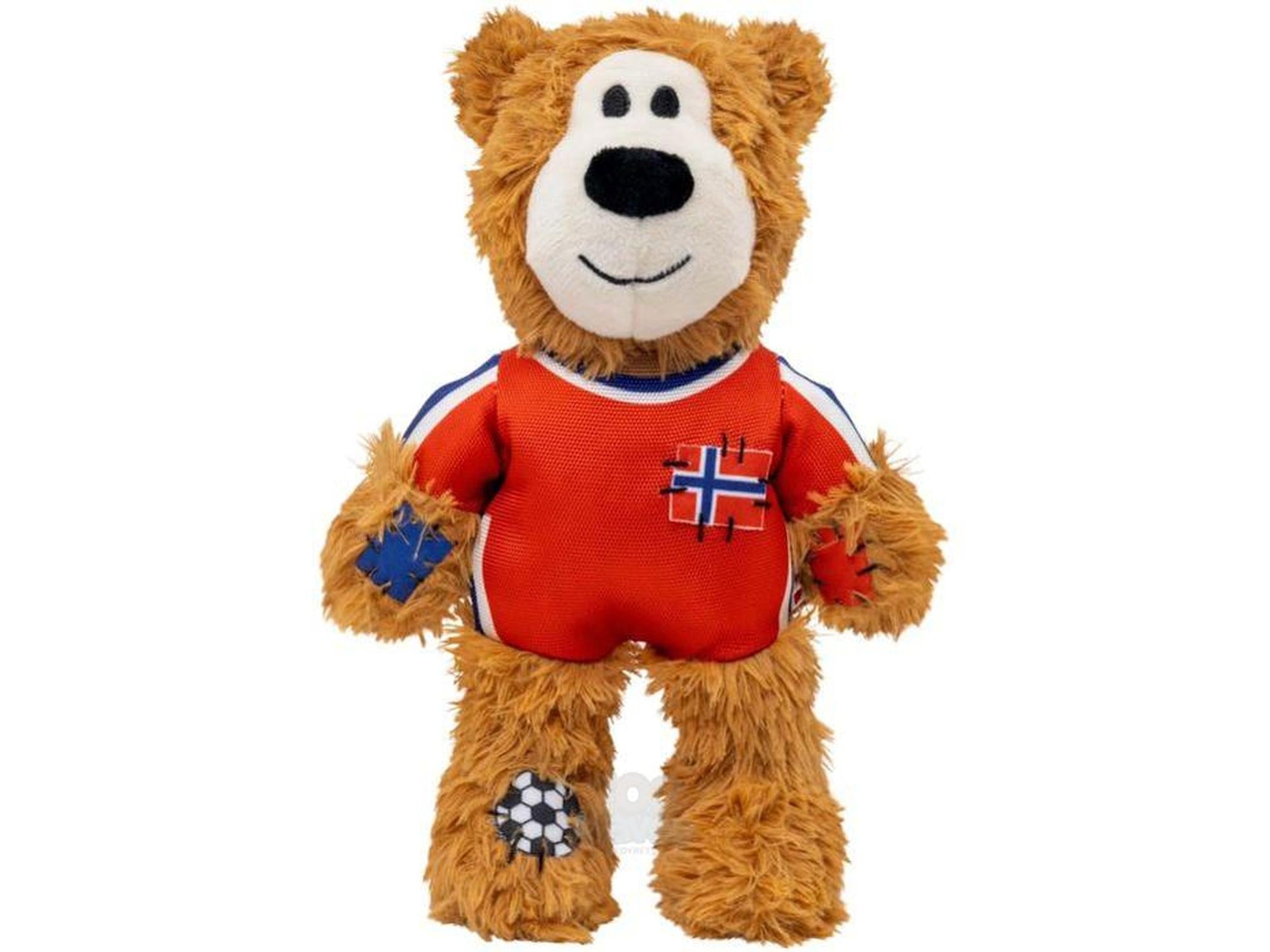 KONG Wild Knots Bear World Cup Norway Limited Edition – Hundeleke med Tau og Pipelyd