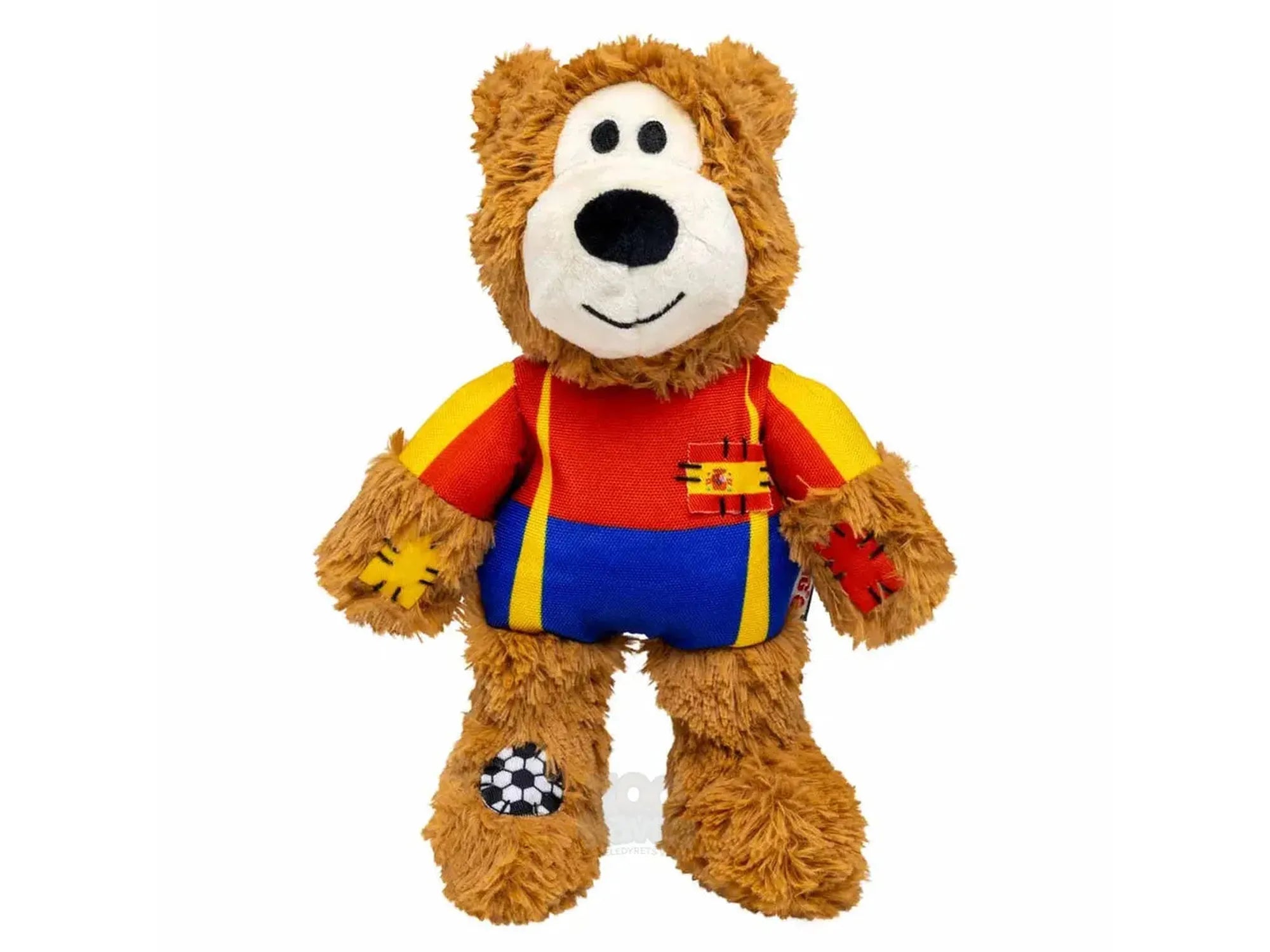 KONG Wild Knots Bear World Cup Spain Limited Edition – Hundeleke med Tau og Pipelyd