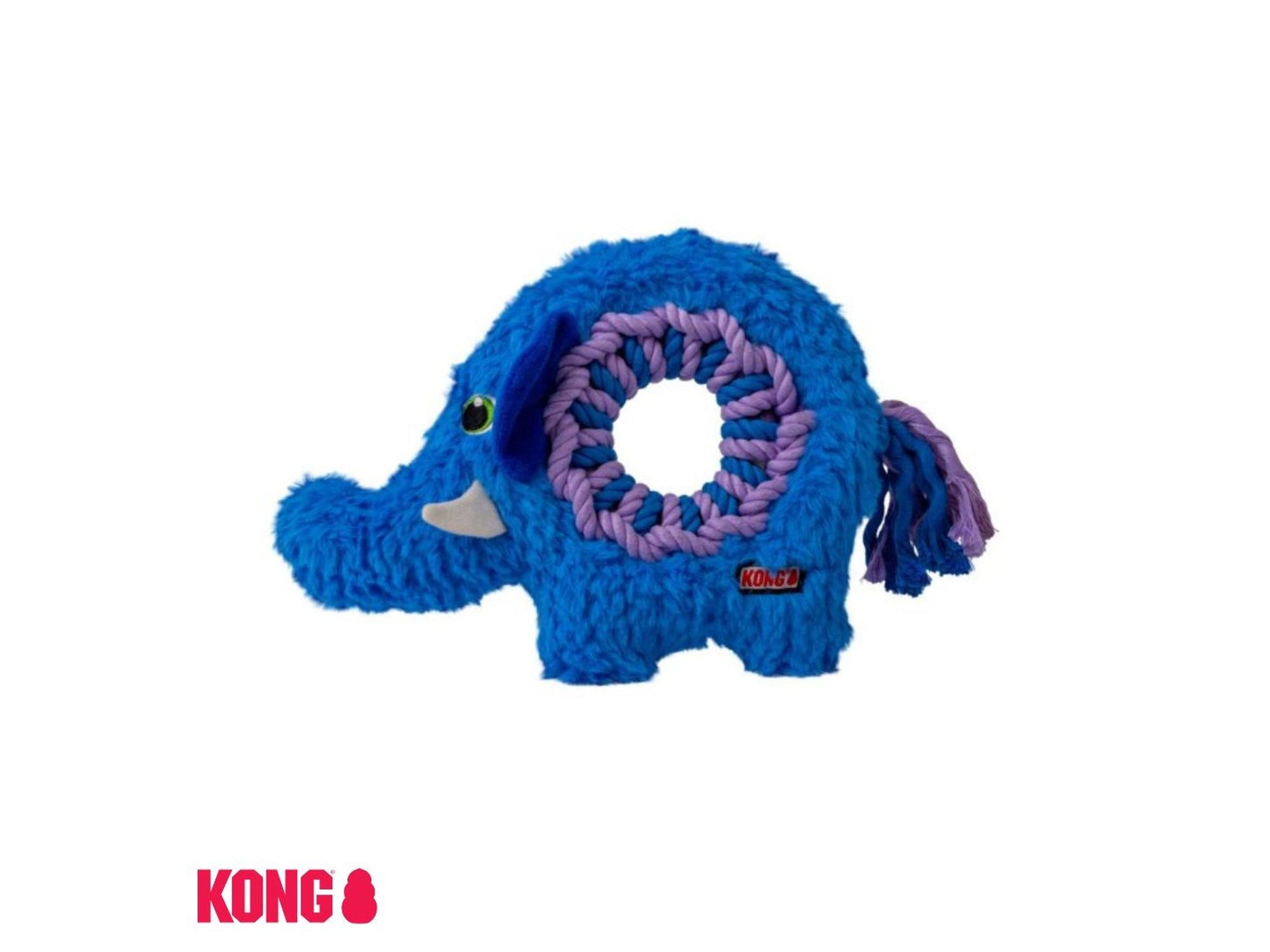 Kong Ringaroos Elefant Tau- og Plysjleke for Hund