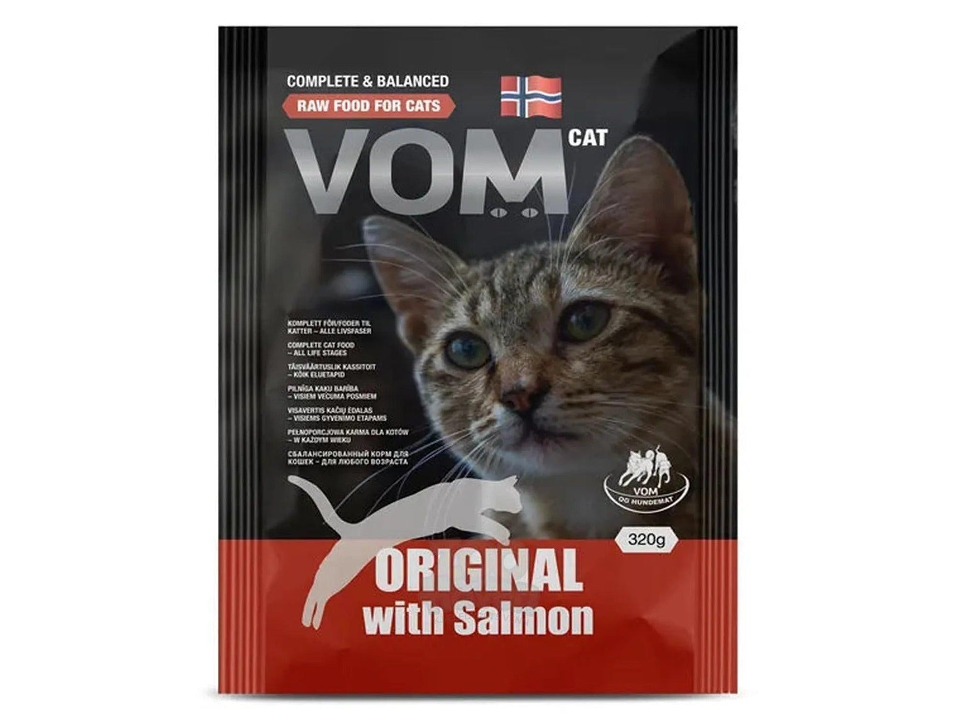 Vom & Hundemat Katt Original Kylling/Laks kattemat – bilde 2