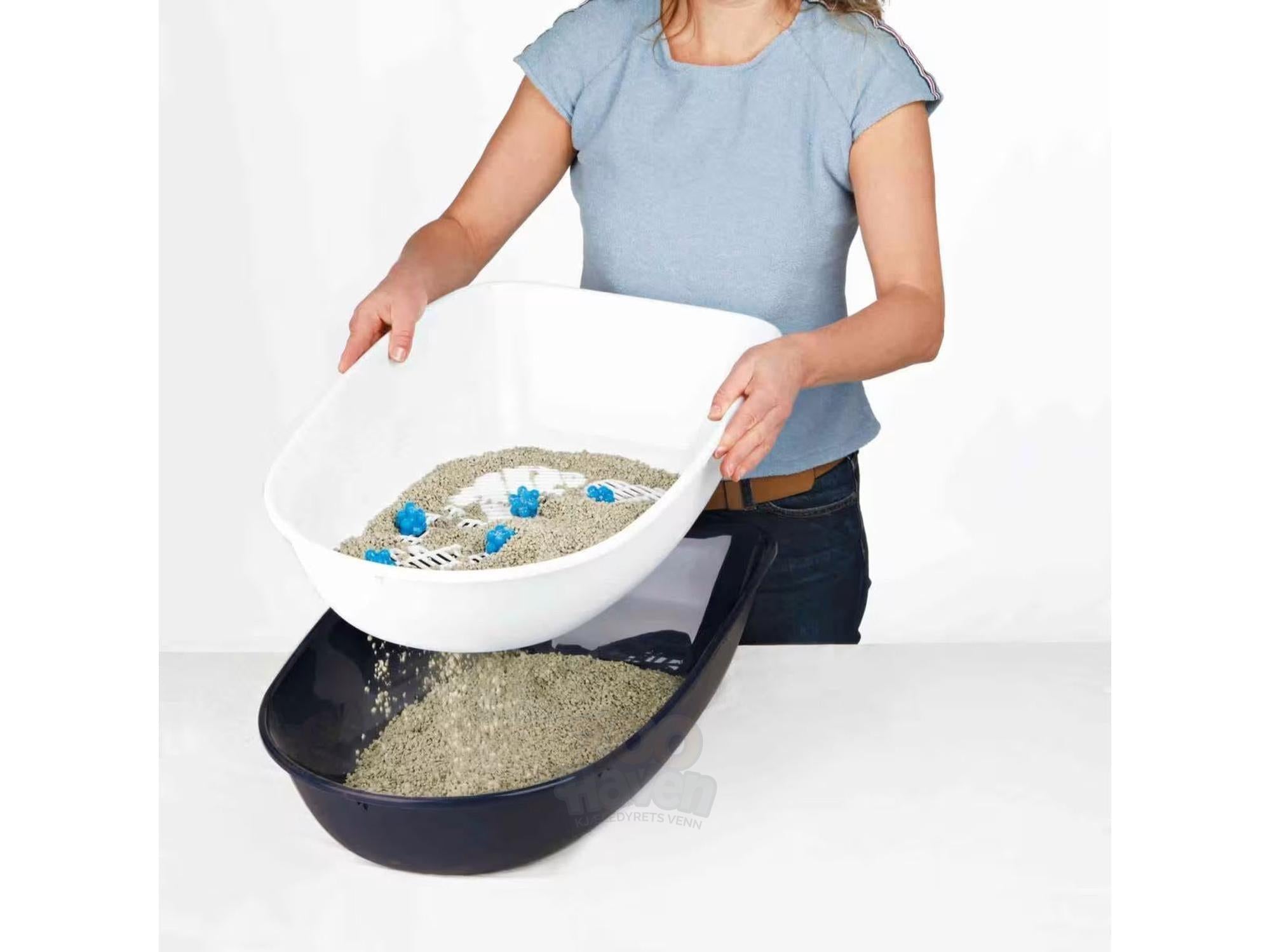 Kattebakke Berto 40154 3i1 med Kant Mørkegrå/Grå 59x39x22 cm