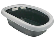 Kattebakke Carlo 2 40121 med Kant Mørkgrå/Lysgrå 58x38x17 cm