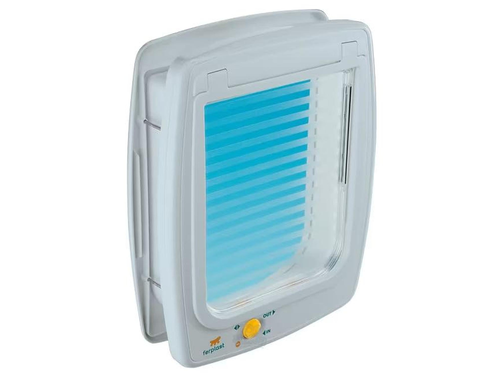 Kattedør Swing 11 4-Ways med Tunnel Large Hvit – Justerbar katteluke for store katter