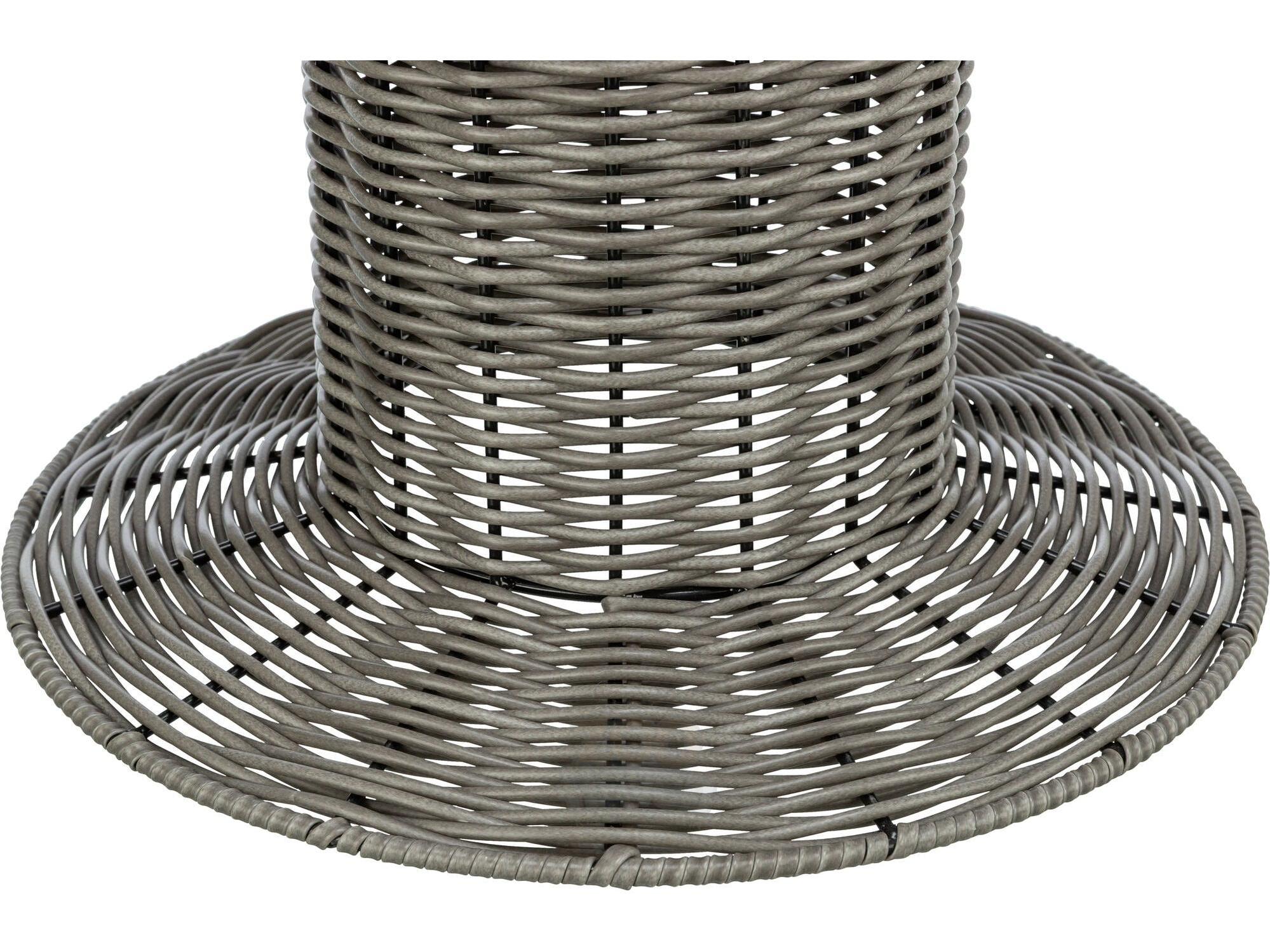 Kattehule Utemøbel i Polyrattan Ø42 / 70 cm – Grå