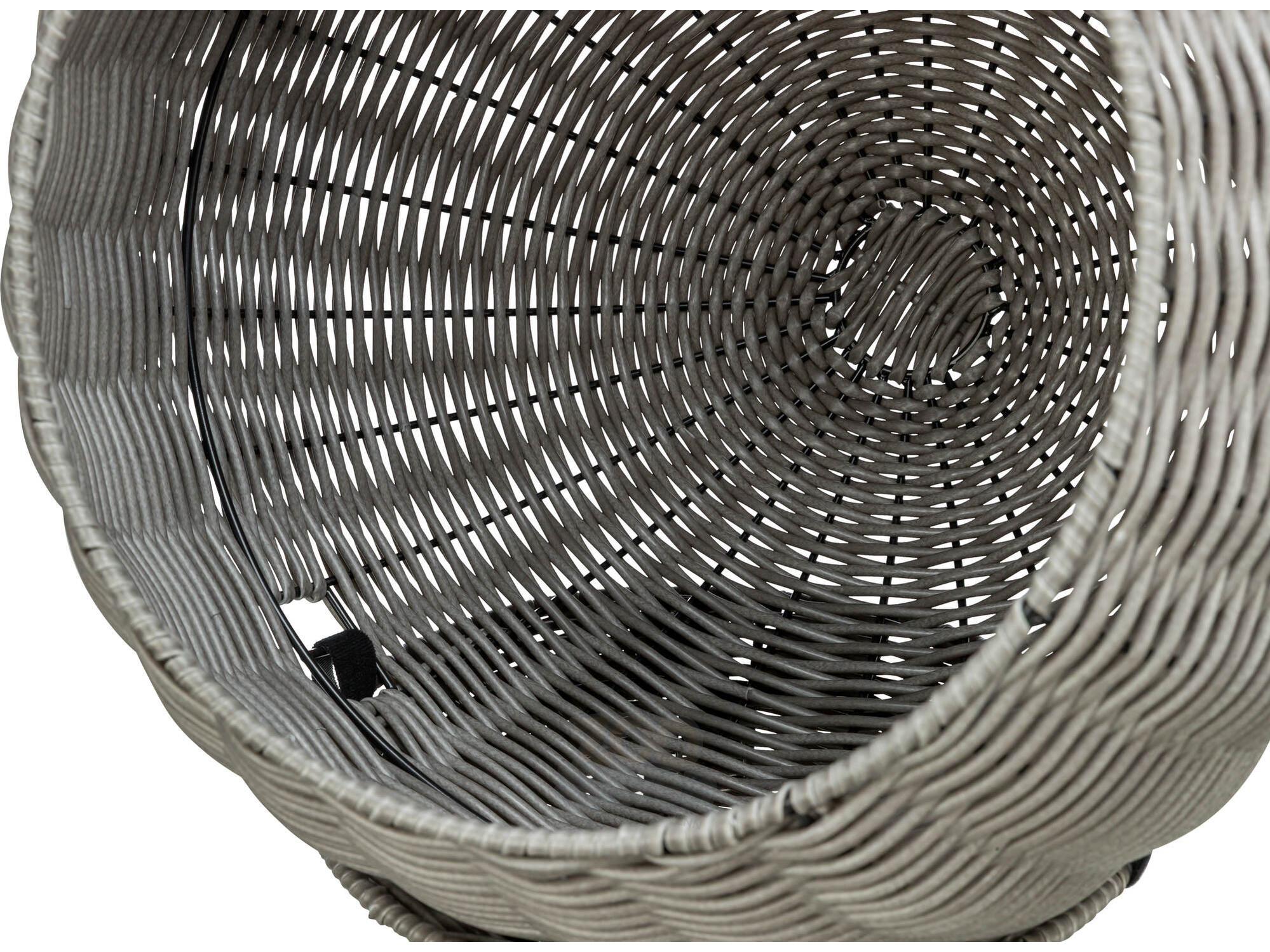 Kattehule Utemøbel i Polyrattan Ø42 / 70 cm – Grå