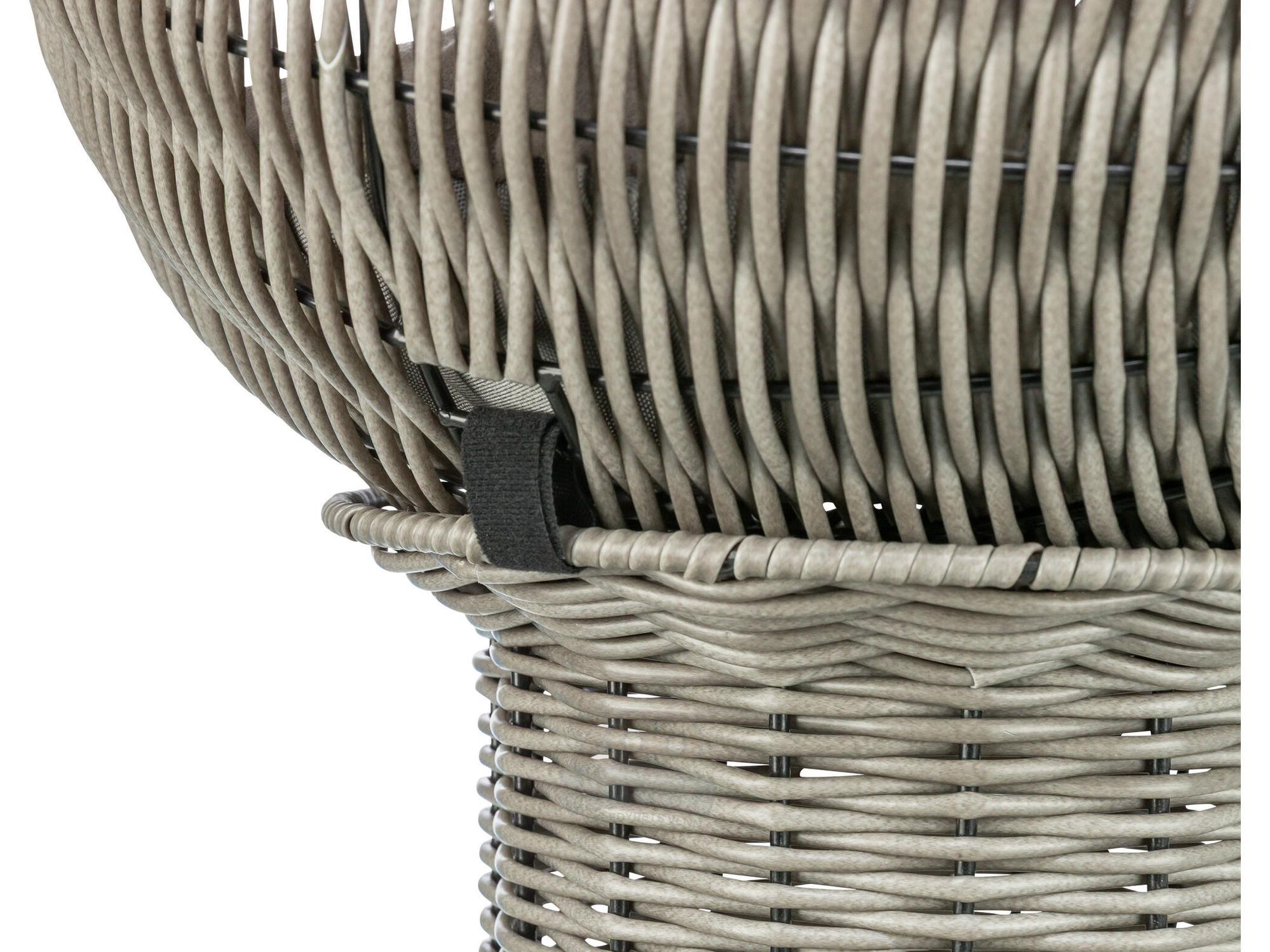 Kattehule Utemøbel i Polyrattan Ø42 / 70 cm – Grå