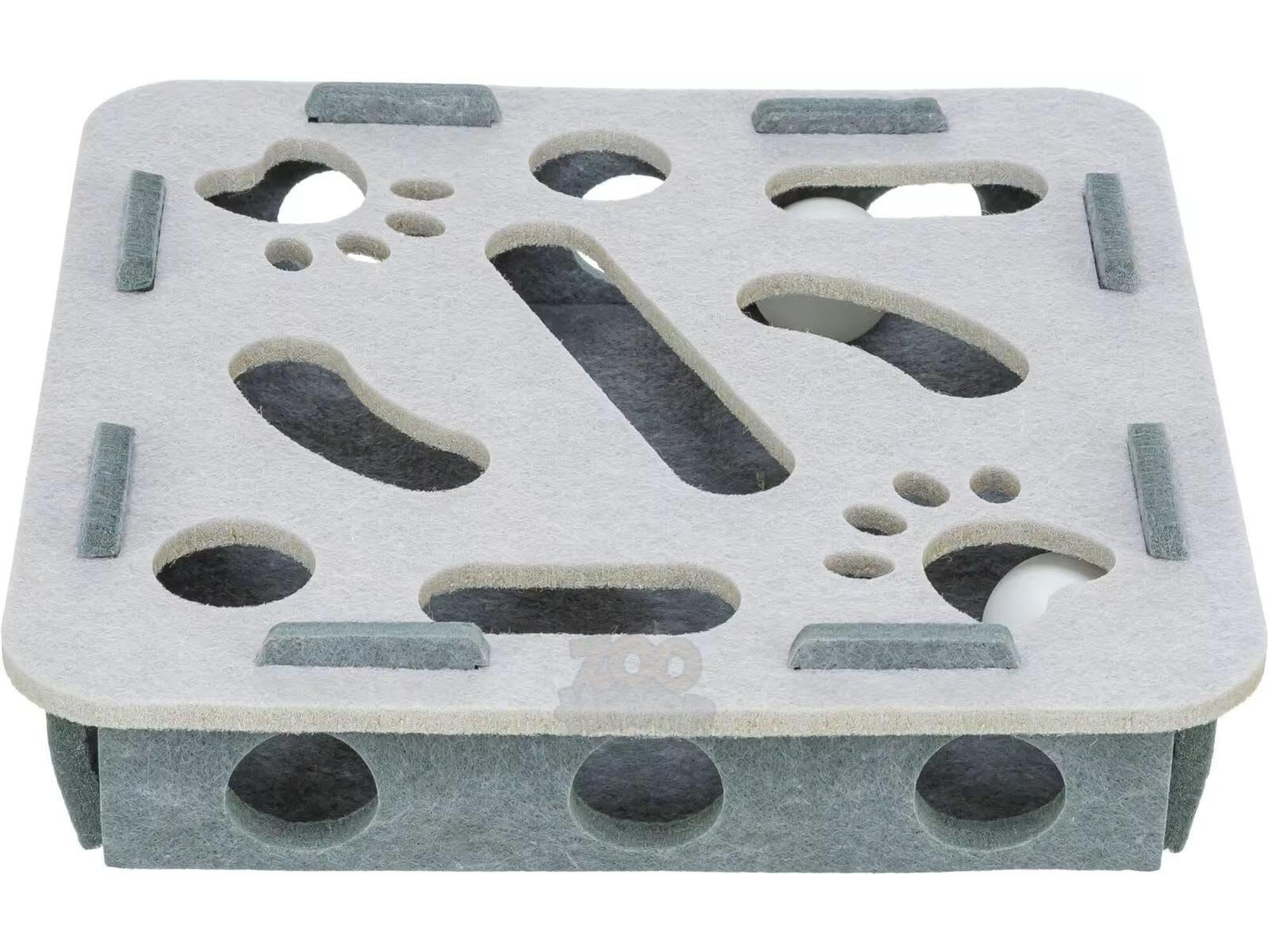 Katteleke Cat Activity Hole’n’Roll Box Ø30 x 7,5 cm – Grå
