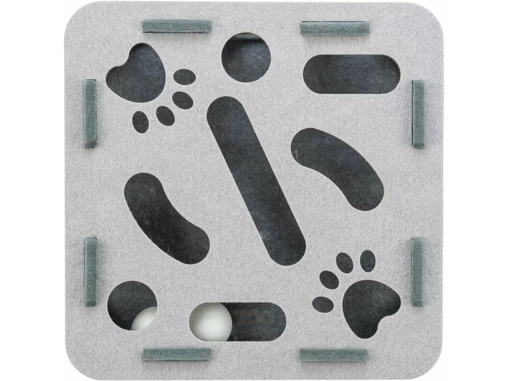 Katteleke Cat Activity Hole’n’Roll Box Ø30 x 7,5 cm – Grå