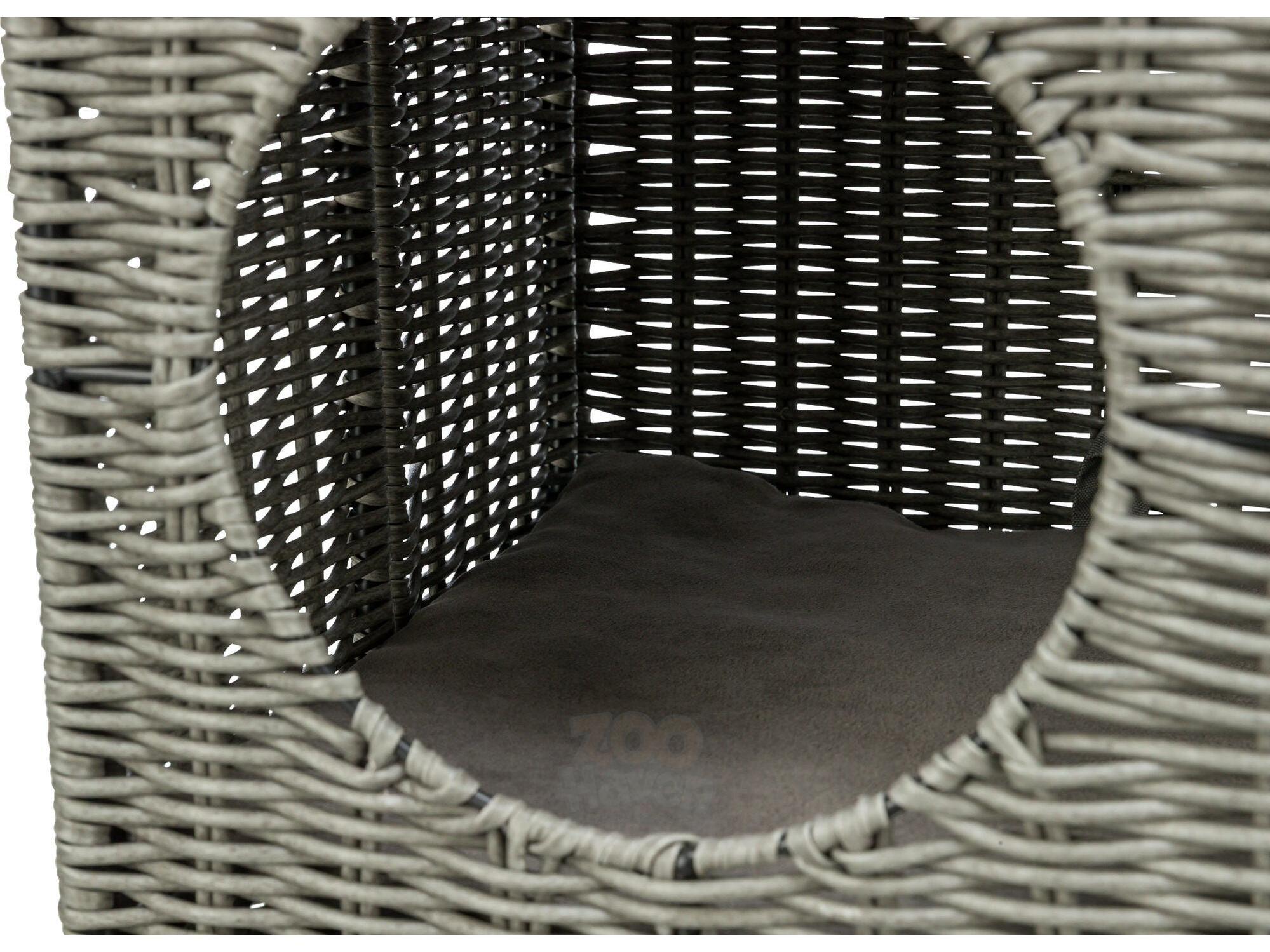 Kattemøbel Utemøbel i Polyrattan 37 x 35 x 57 cm – Grå
