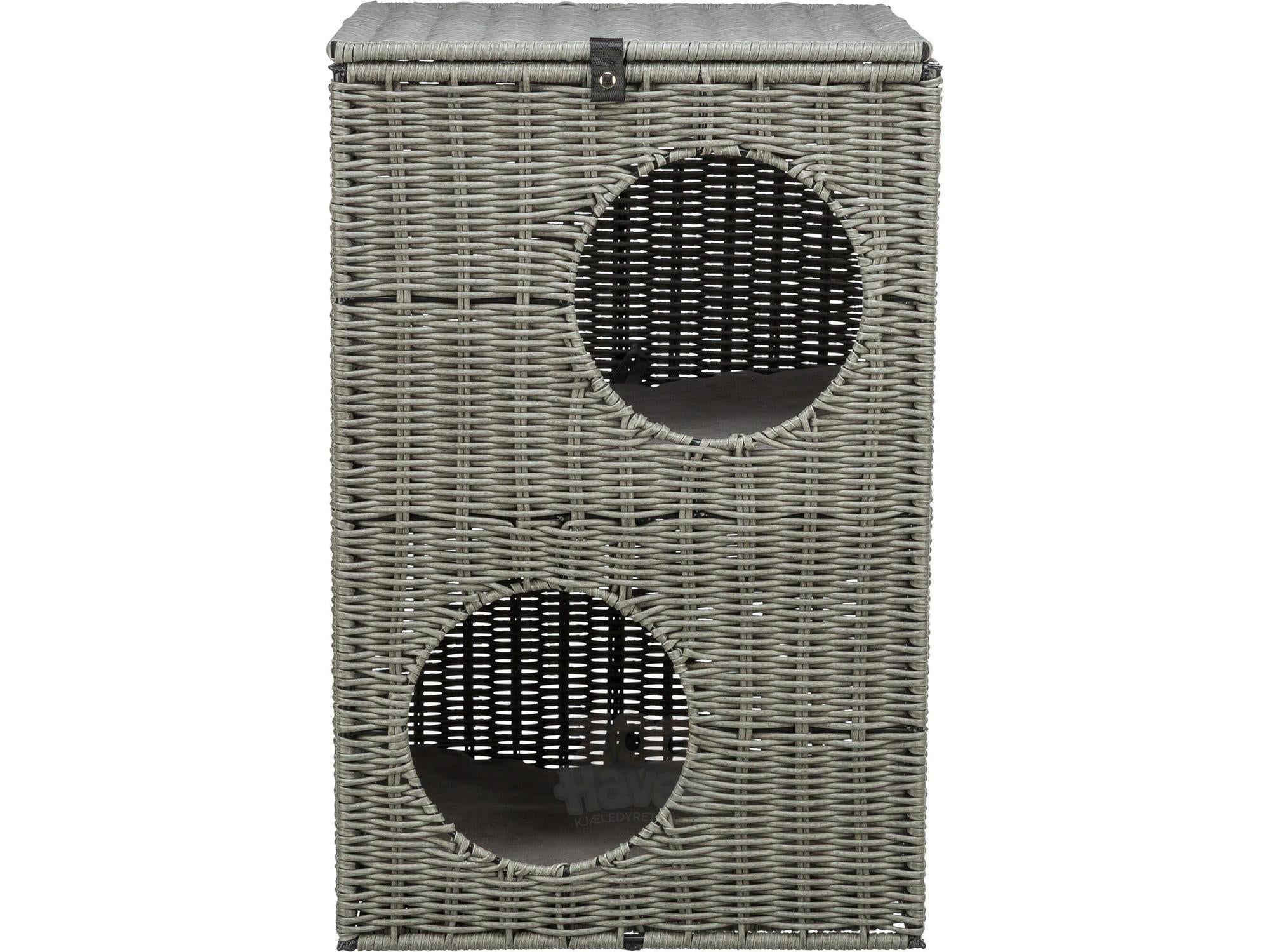 Kattemøbel Utemøbel i Polyrattan 37 x 35 x 57 cm – Grå
