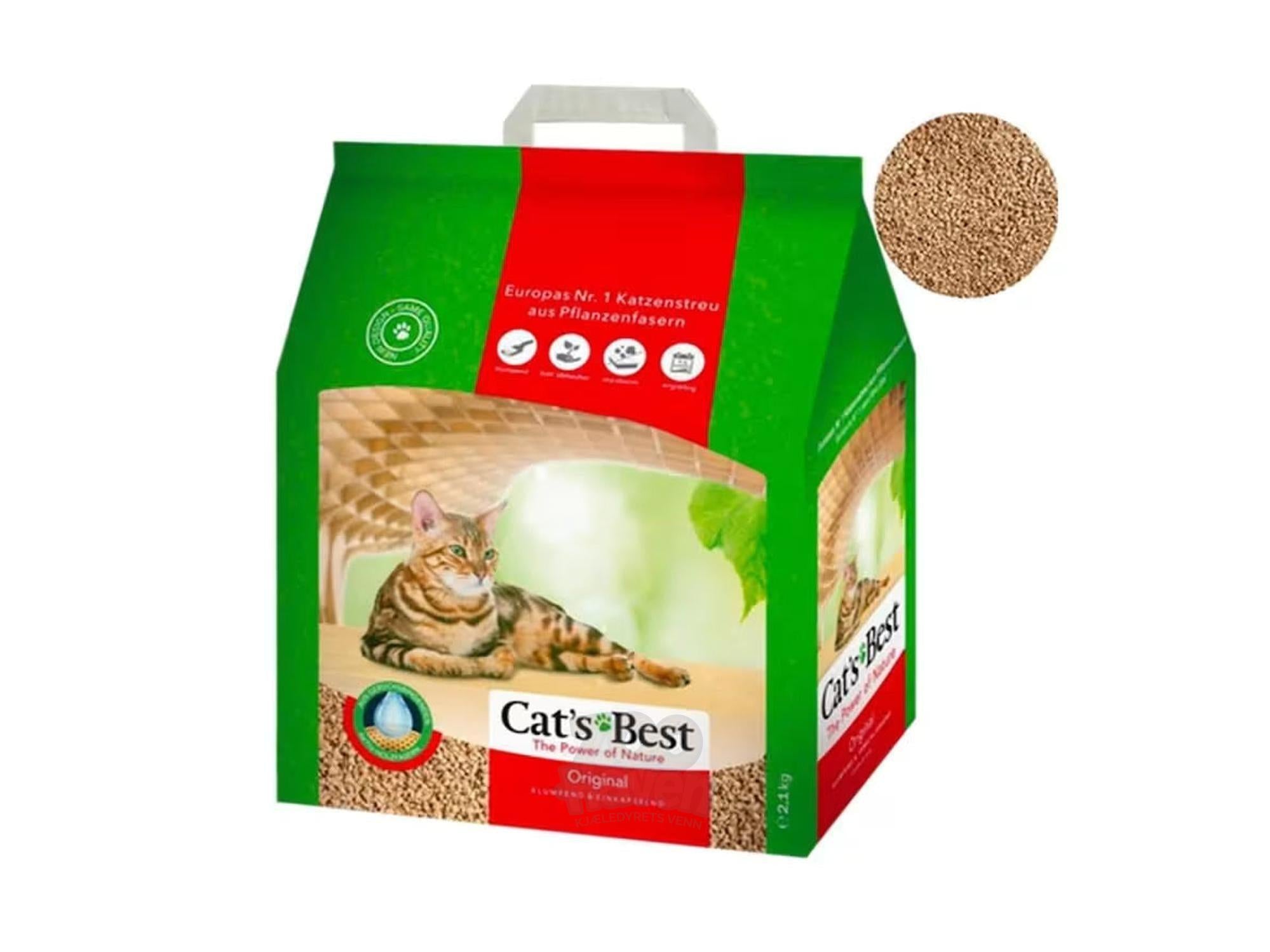 Kattesand Cat’s Best Original Klumpende Plantefiber 5L - 40L