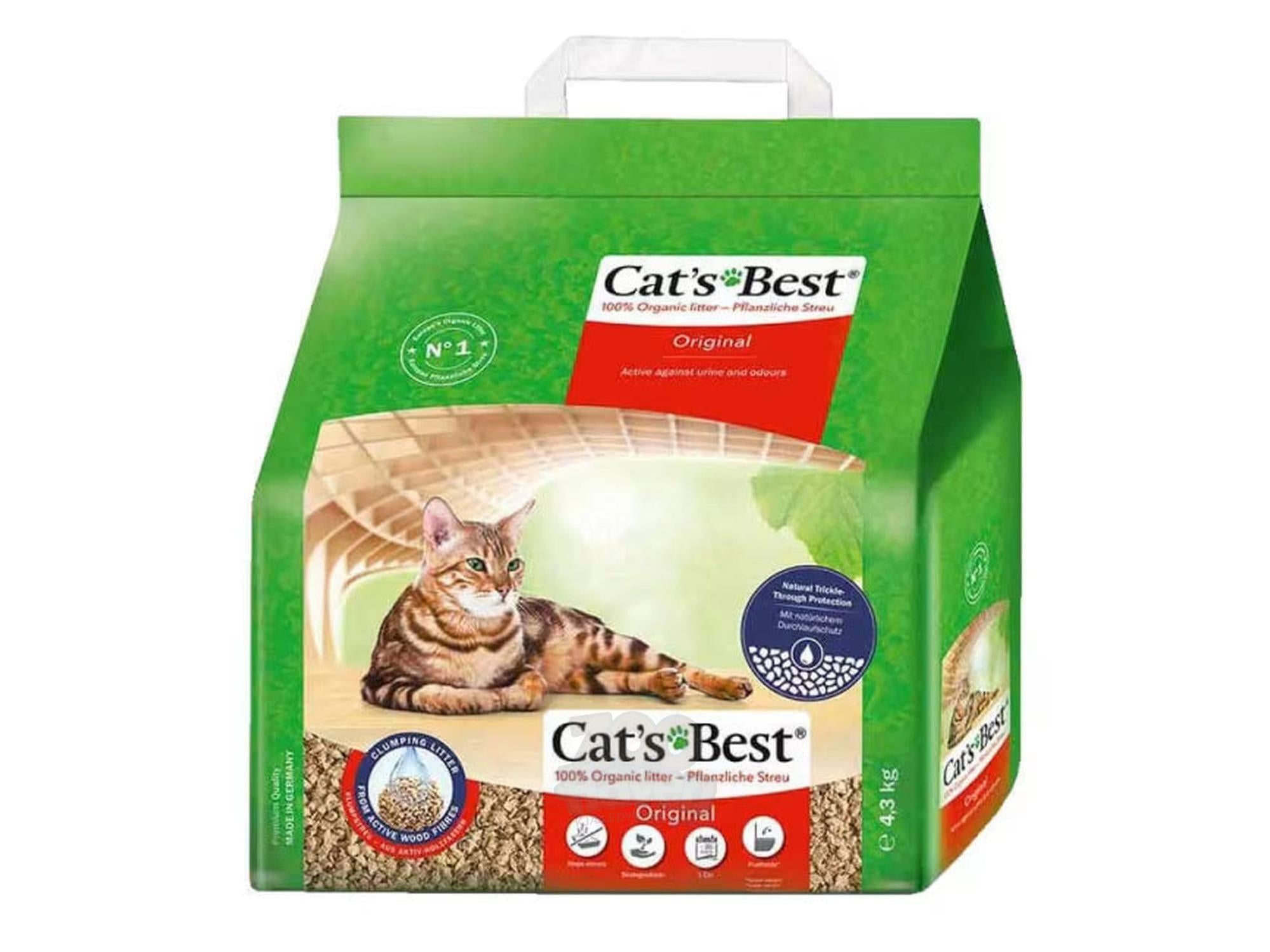 Kattesand Cat’s Best Original Klumpende Plantefiber 5L - 40L