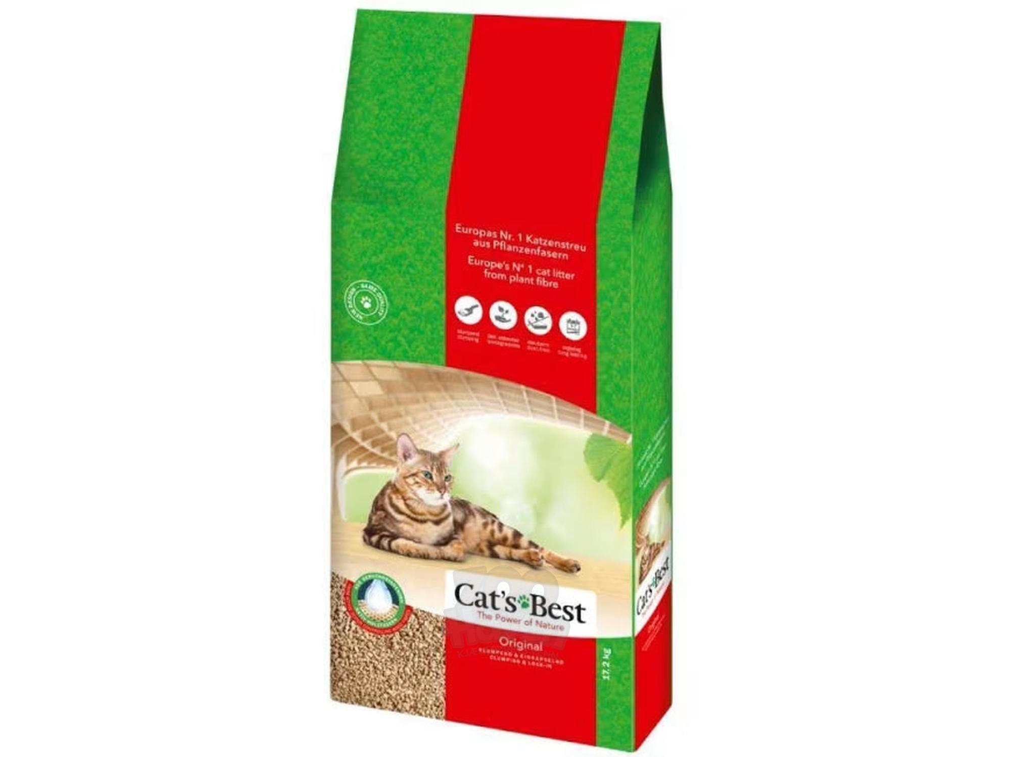 Kattesand Cat’s Best Original Klumpende Plantefiber 5L - 40L