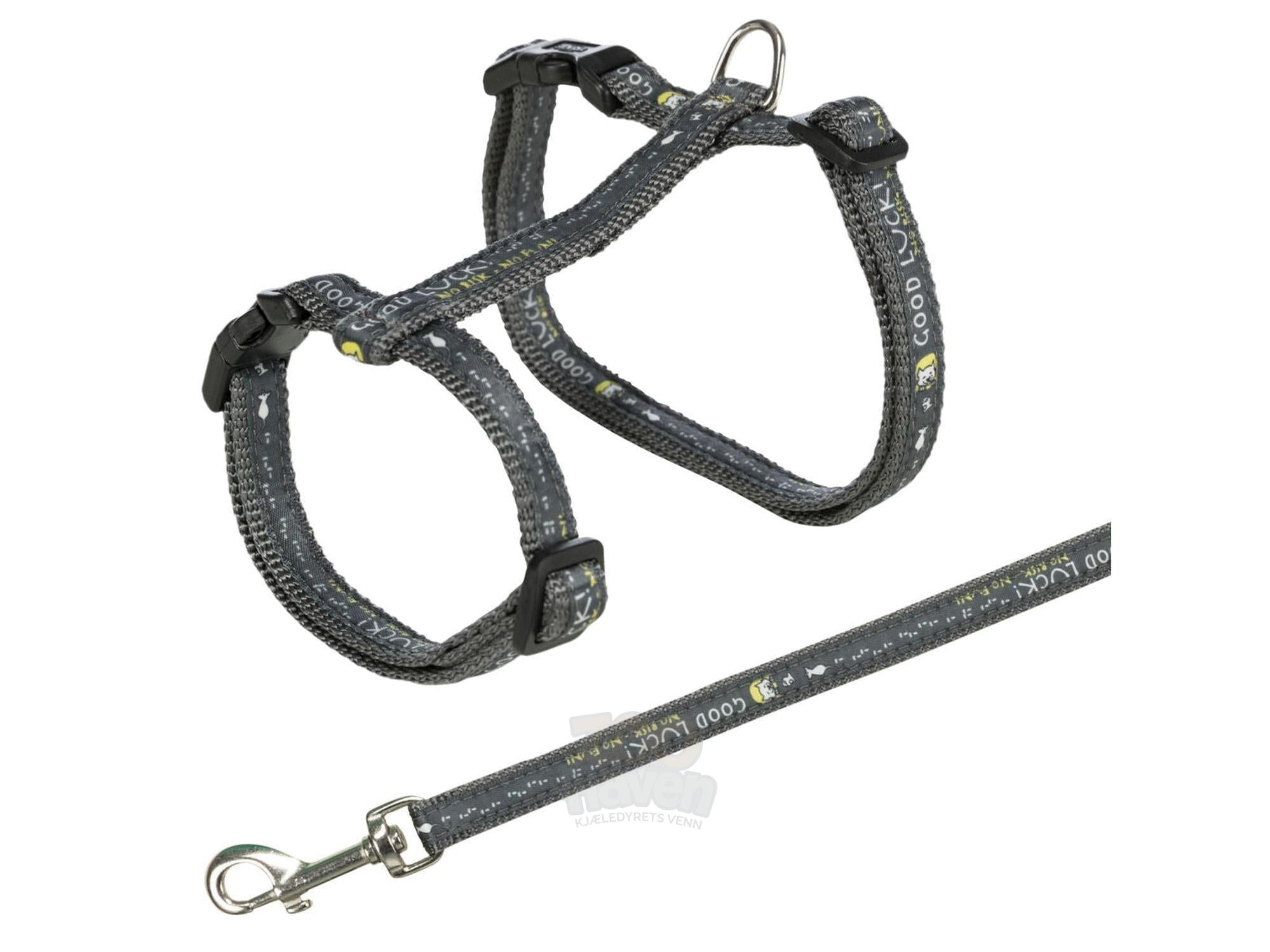 Kattesele Good Luck stor katt 34–57 cm med line 1,20 m