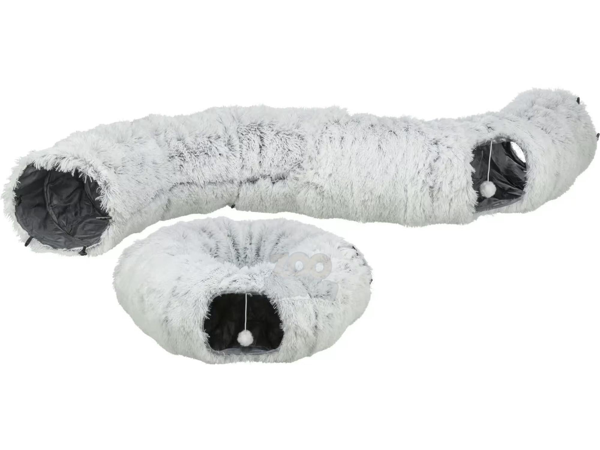 Kattetunnel/Seng Harvey Grå Ø25x160cm – Kombinert lek og hvileplass