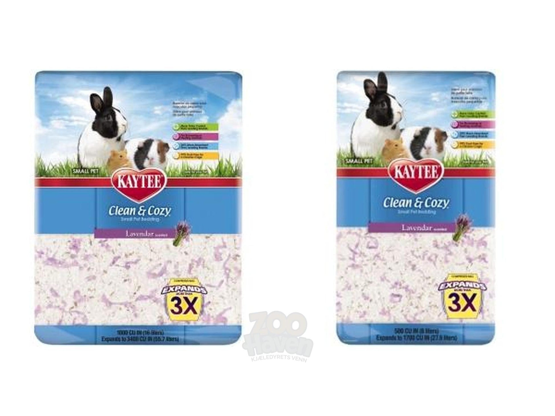 Kaytee Clean & Cozy Lavender mykt papirstrø med lavendelduft til smådyr