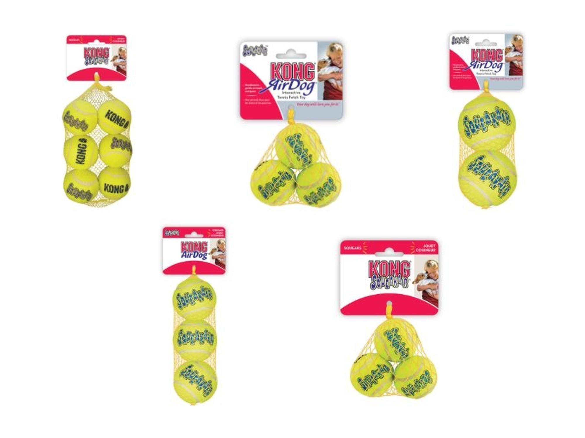 Kong Air Squeaker Ball piping tennisball til hund