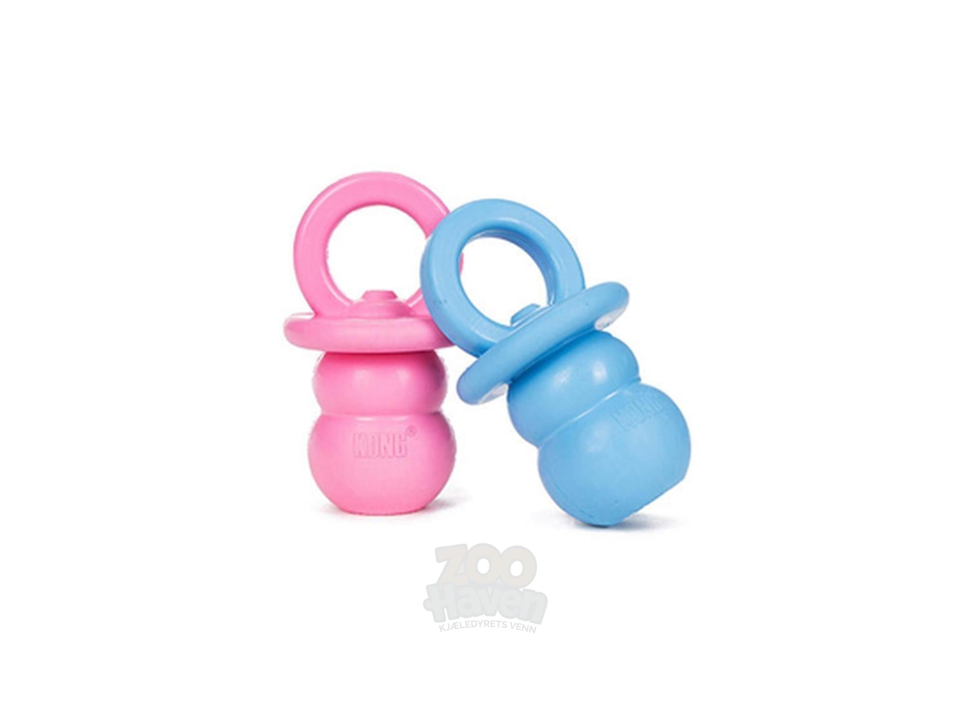 Kong Puppy Binkie assorterte farger myk lekety for valp