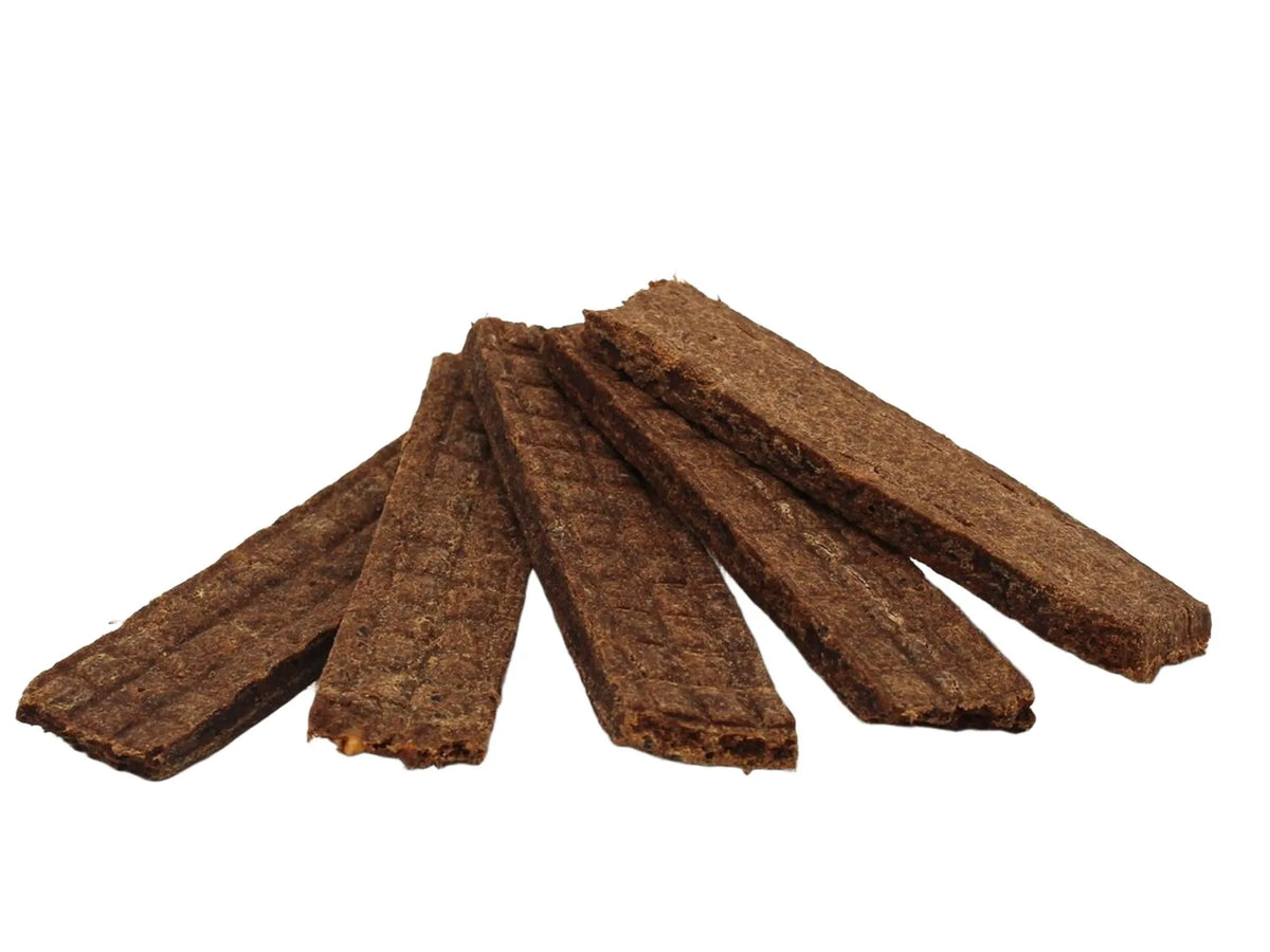 Zootreat Kylling m/Hjort strips for hund og katt i klar pose, 500g.