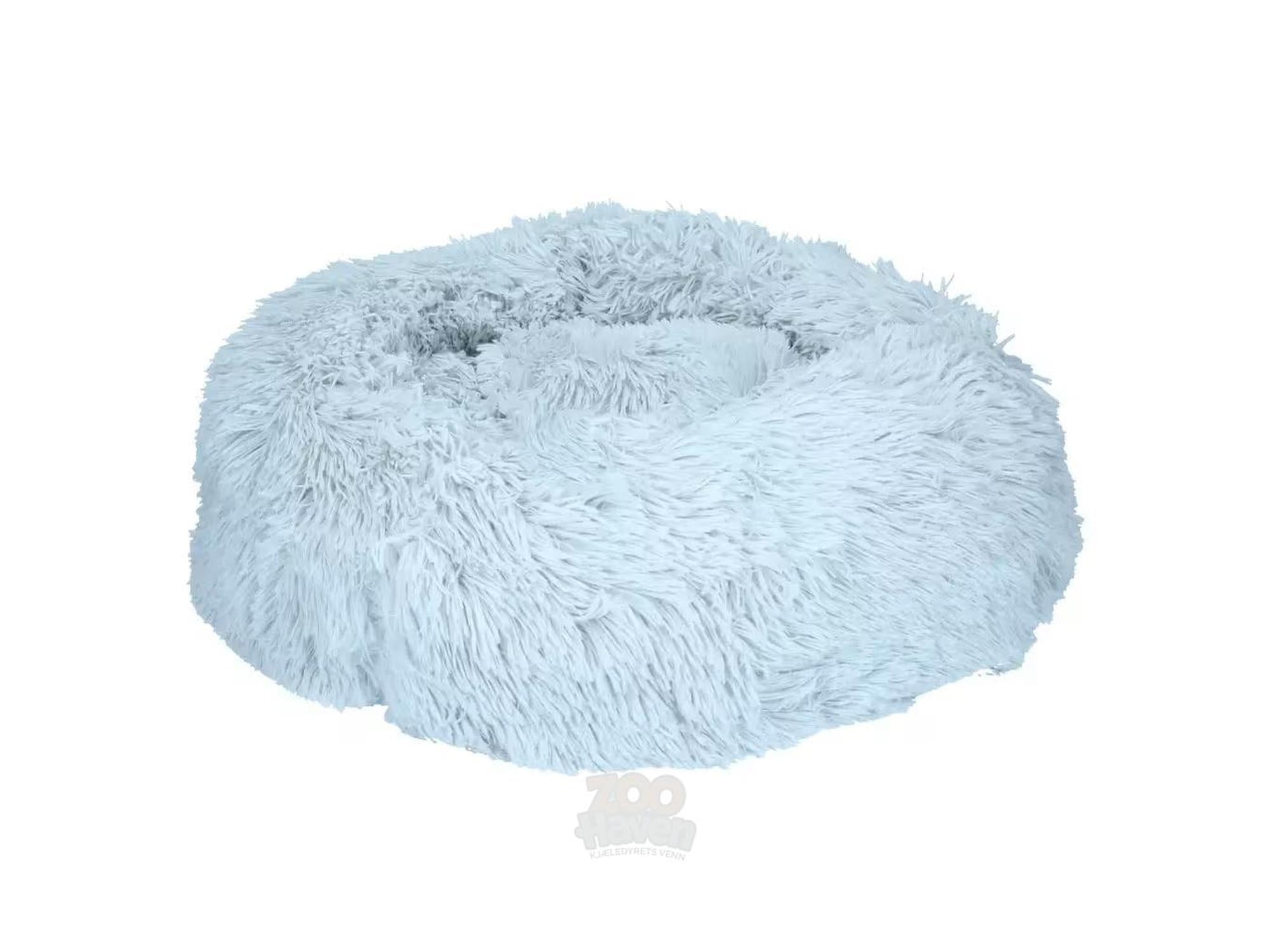 Let’s Sleep Donut Antistress Seng Lysegrå – Calming Bed til Hund og Katt (M–L)